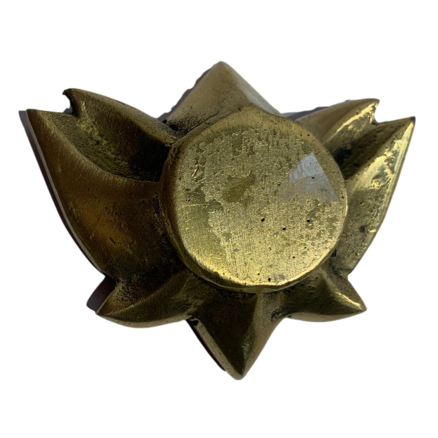 Unique Designer Brass Antique Lotus Diya or Kamal Deepak Small Size 2.5 inches