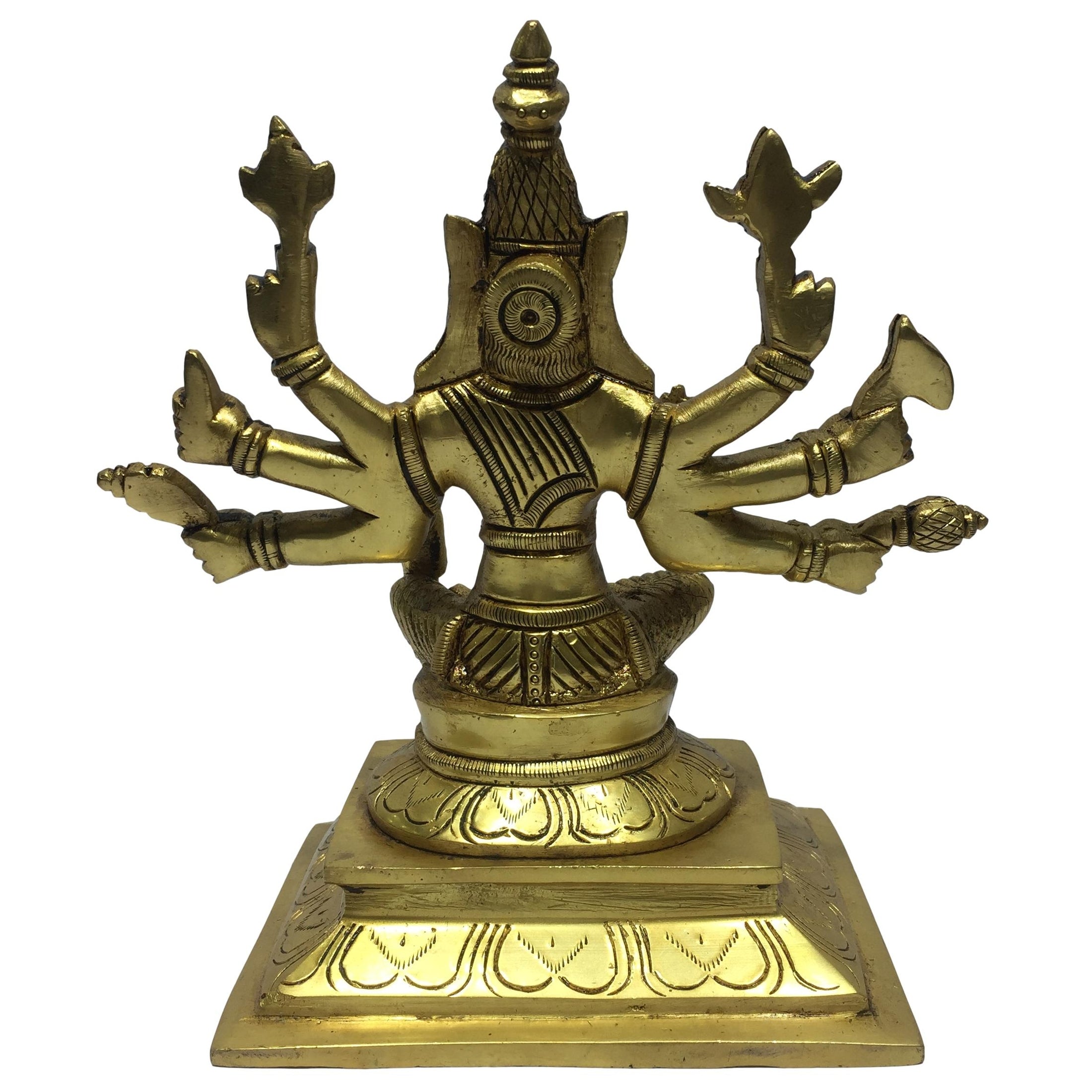 Varahi Amman 8 Hands Brass Antique 7 Inch