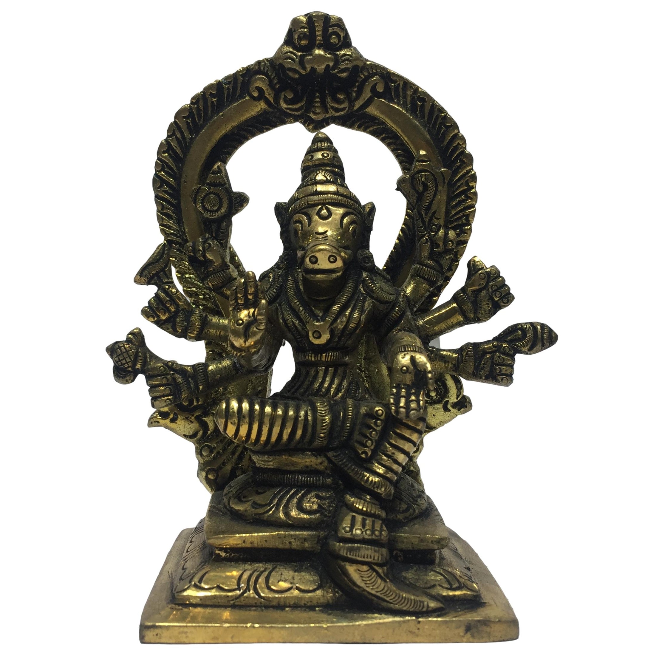 Varahi Amman in Prabhai Brass Antique 5 Inch