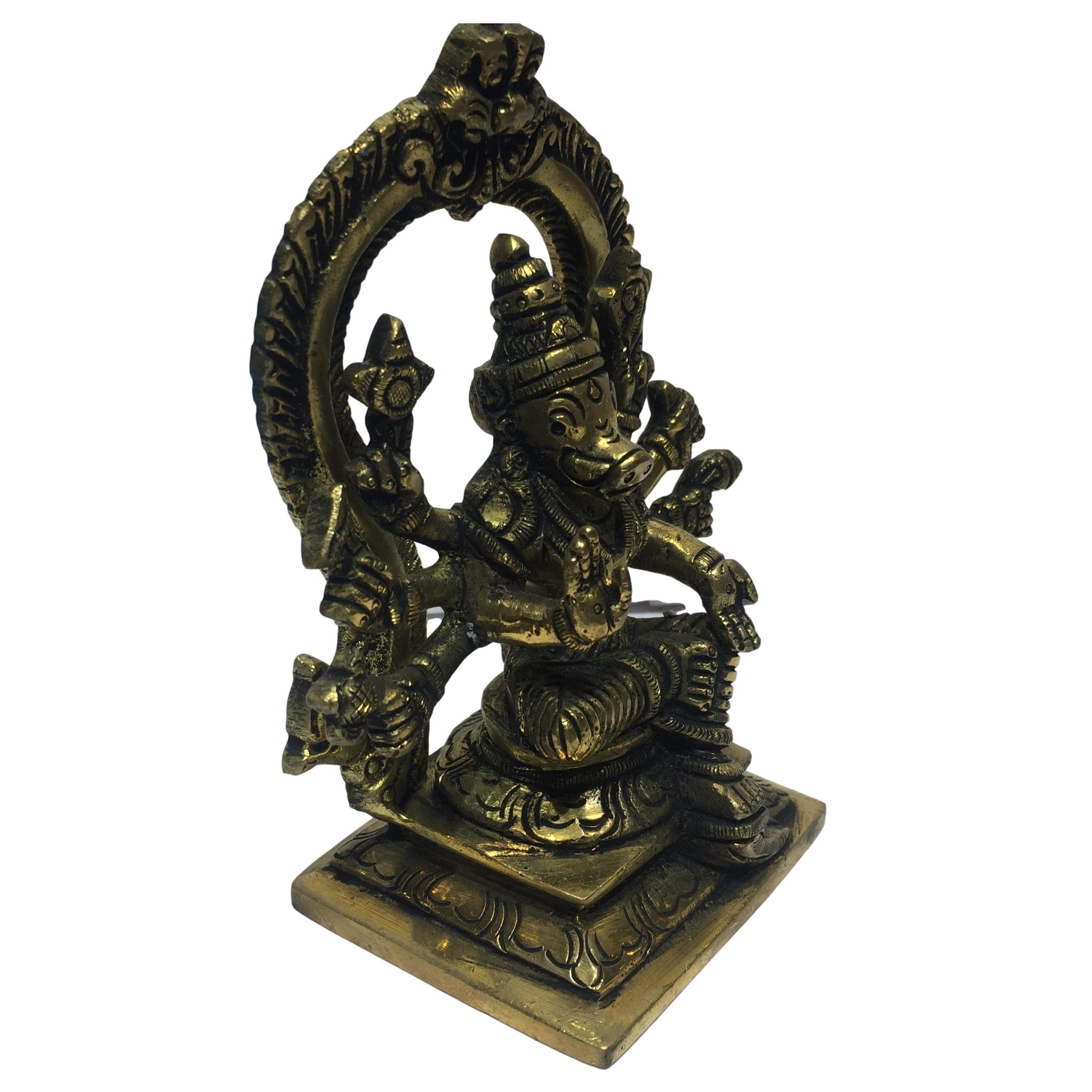 Varahi Amman in Prabhai Brass Antique 5 Inch