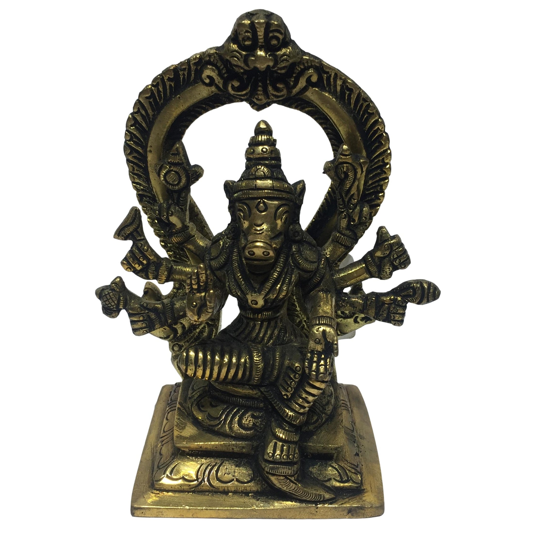 Varahi Amman in Prabhai Brass Antique 5 Inch