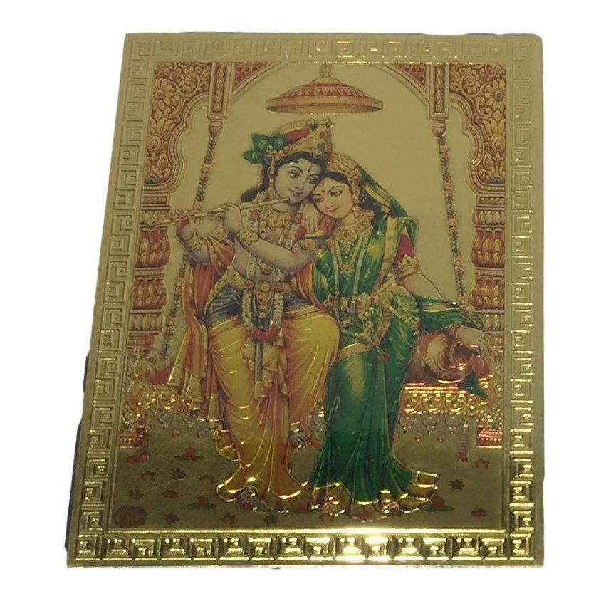 Jhula Radha Krishna Fridge Magnet 6.25 X 8.5 Cms