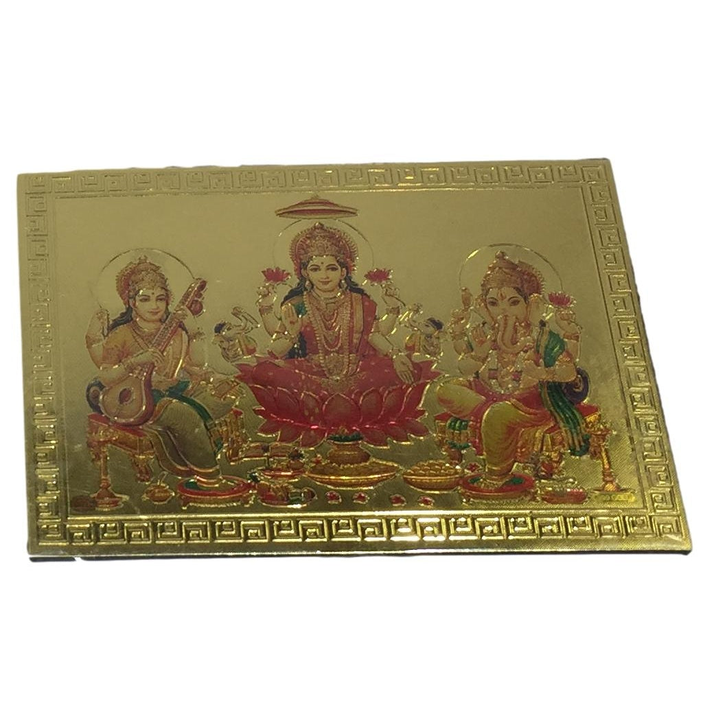 Lakshmi Saraswati Ganesh Fridge Magnet 6.25 X 8.5 Cms