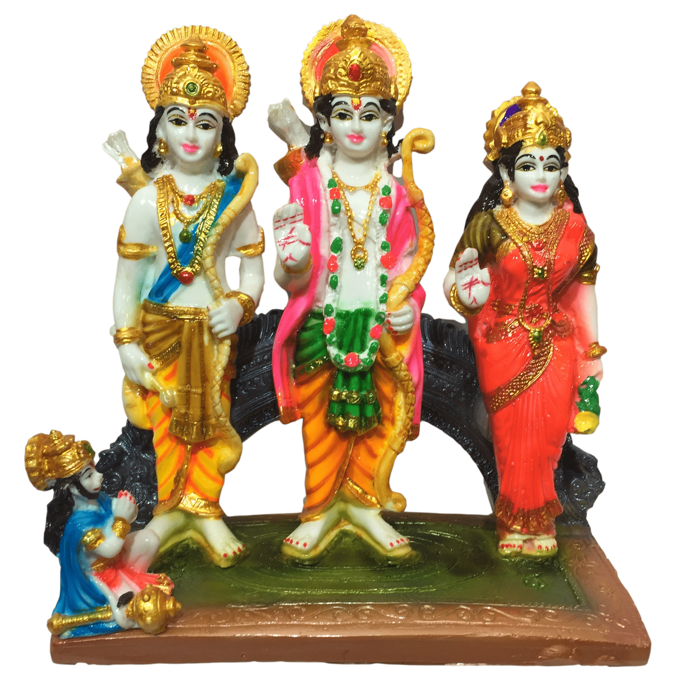 Ram Parivar Marble Dust Statue 8 Inches