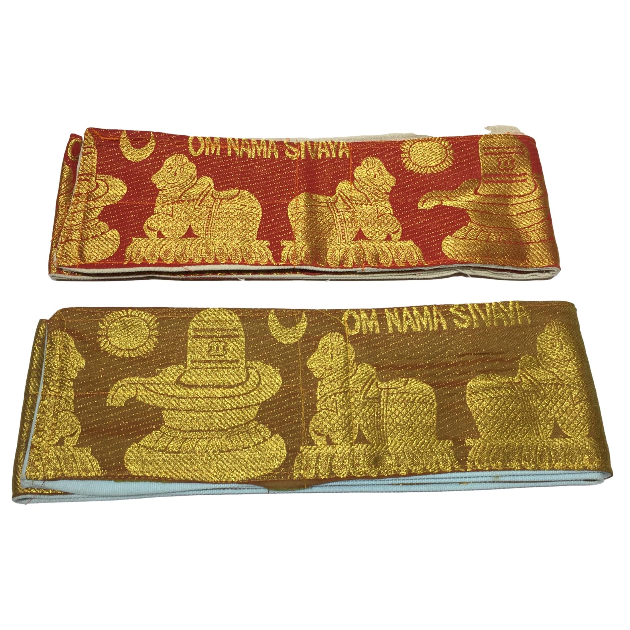 Lingam and Nandi Velvet Fabric Waist Belt with Pocket 1 & 1.25 m Length