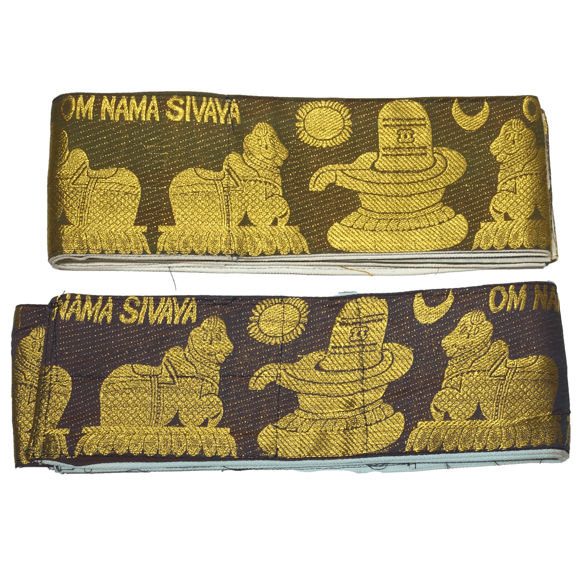 Lingam and Nandi Velvet Fabric Waist Belt with Pocket 1 & 1.25 m Length