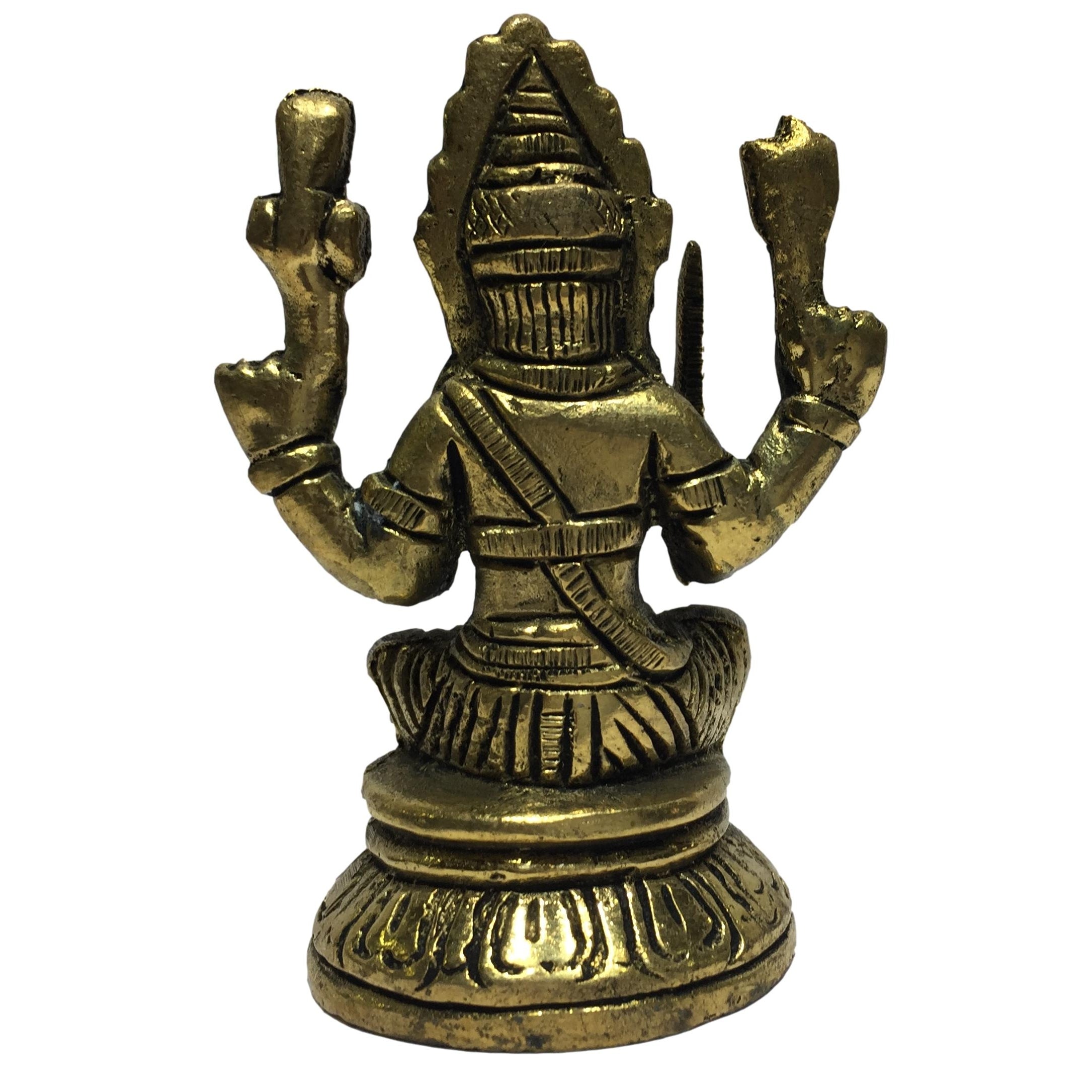 Karumari Amman Brass Antique 3.5 Inch - Sri Prarthana