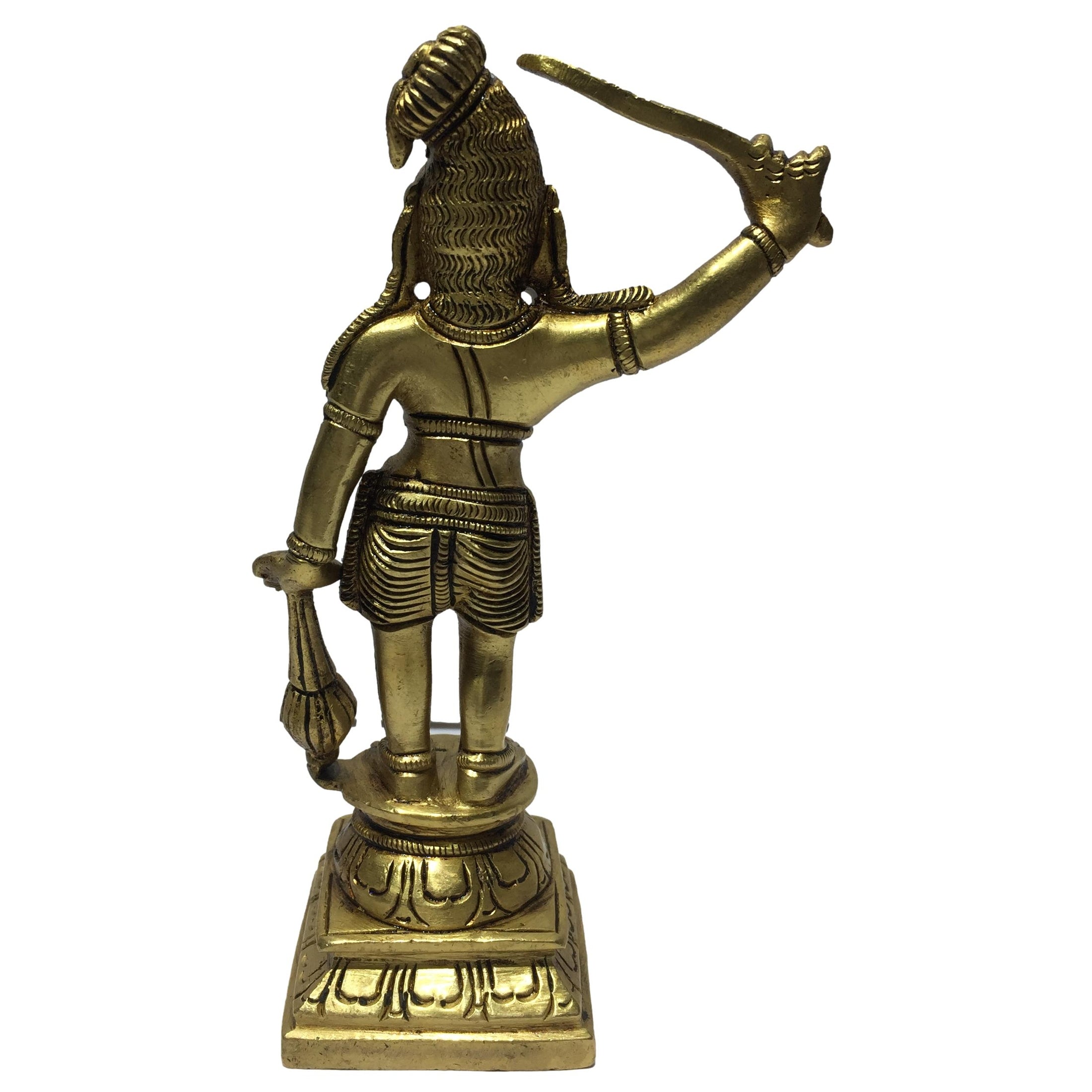 Madurai Veeran Brass Antique 5.5 Inch - Sri Prarthana