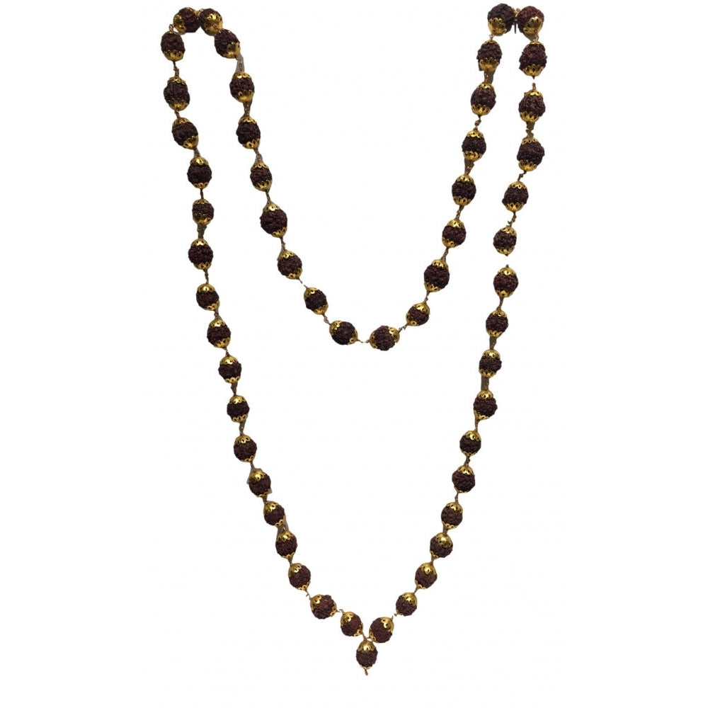 Brass ornamented Rudraksh Mala 54 Beads