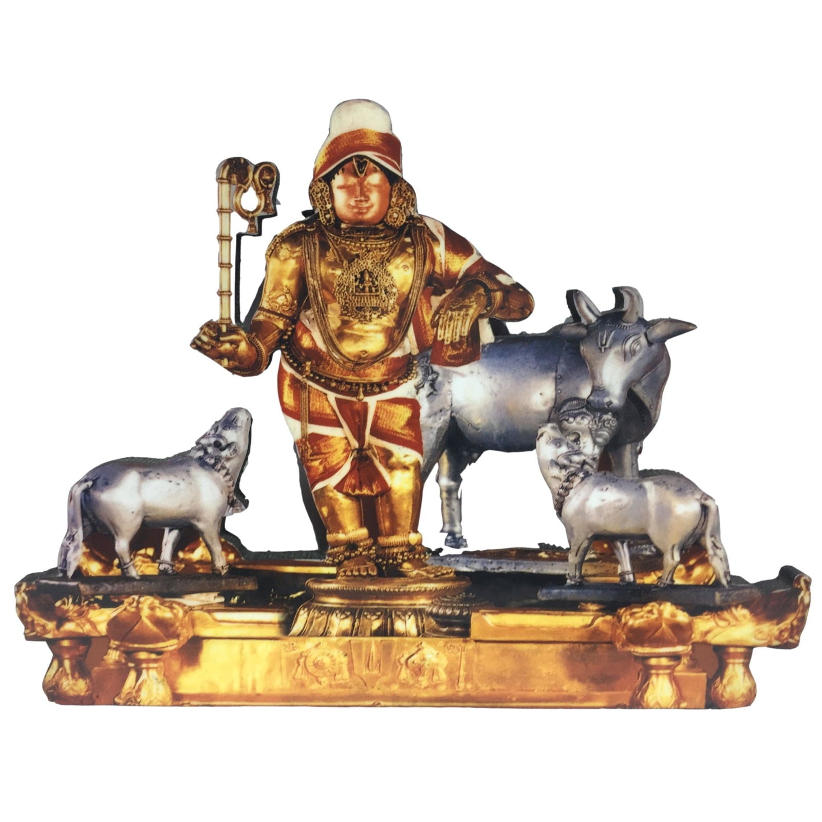 Mannargudi Raja Gopalan Photo Cut 8 Inches - Sri Prarthana