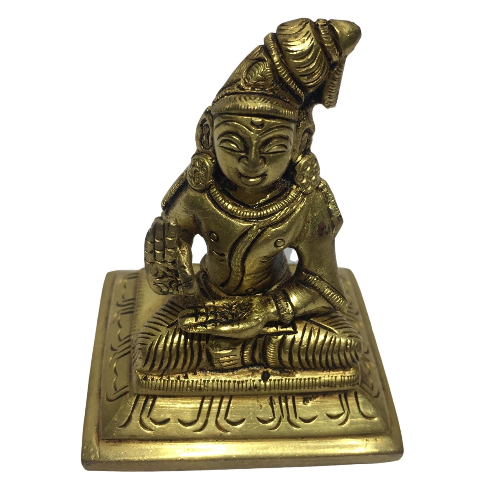 Nammazhwar Brass antique Vigraham 3 Inch - Sri Prarthana