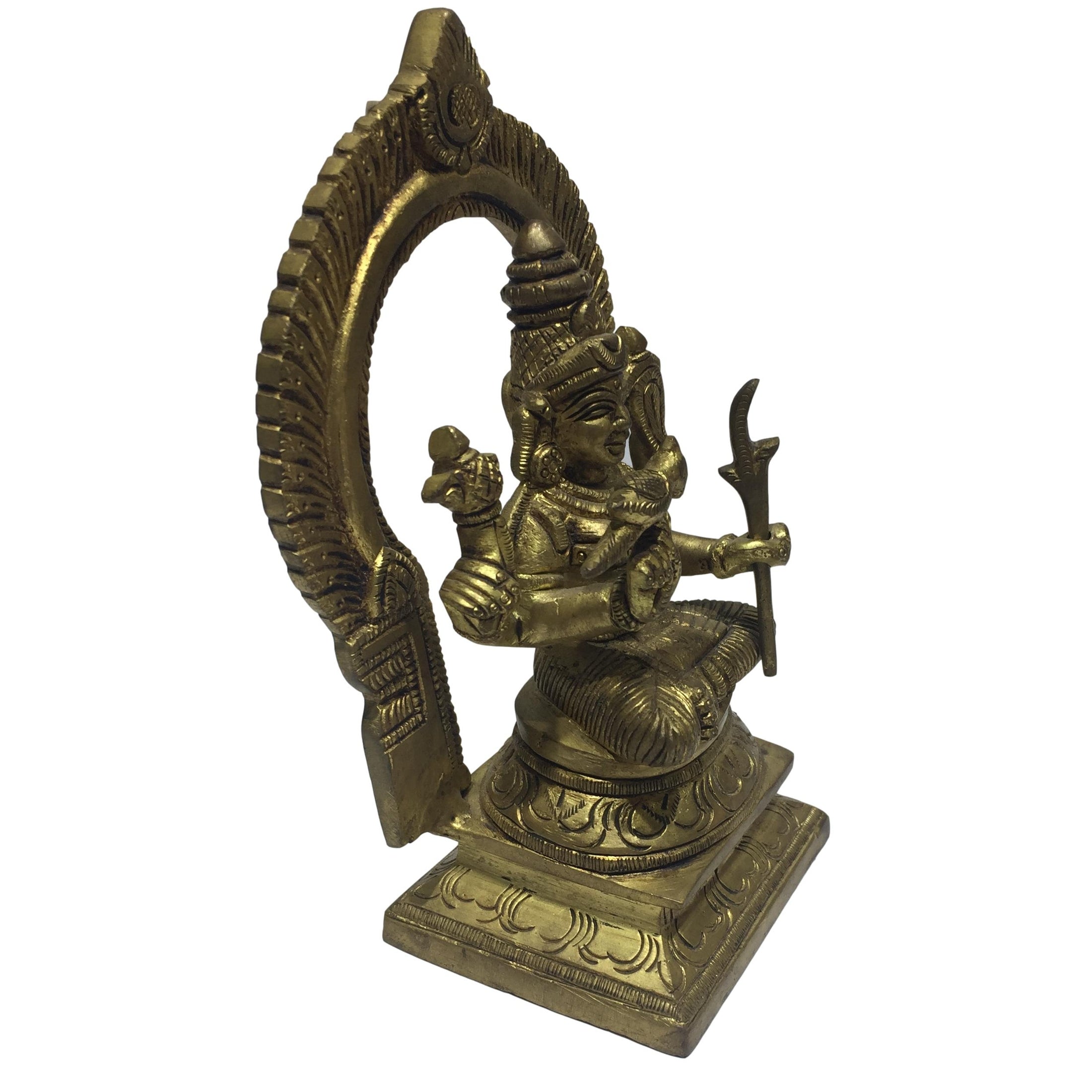 Prabai Kamakshi Amman Brass Antique 6 inch - Sri Prarthana