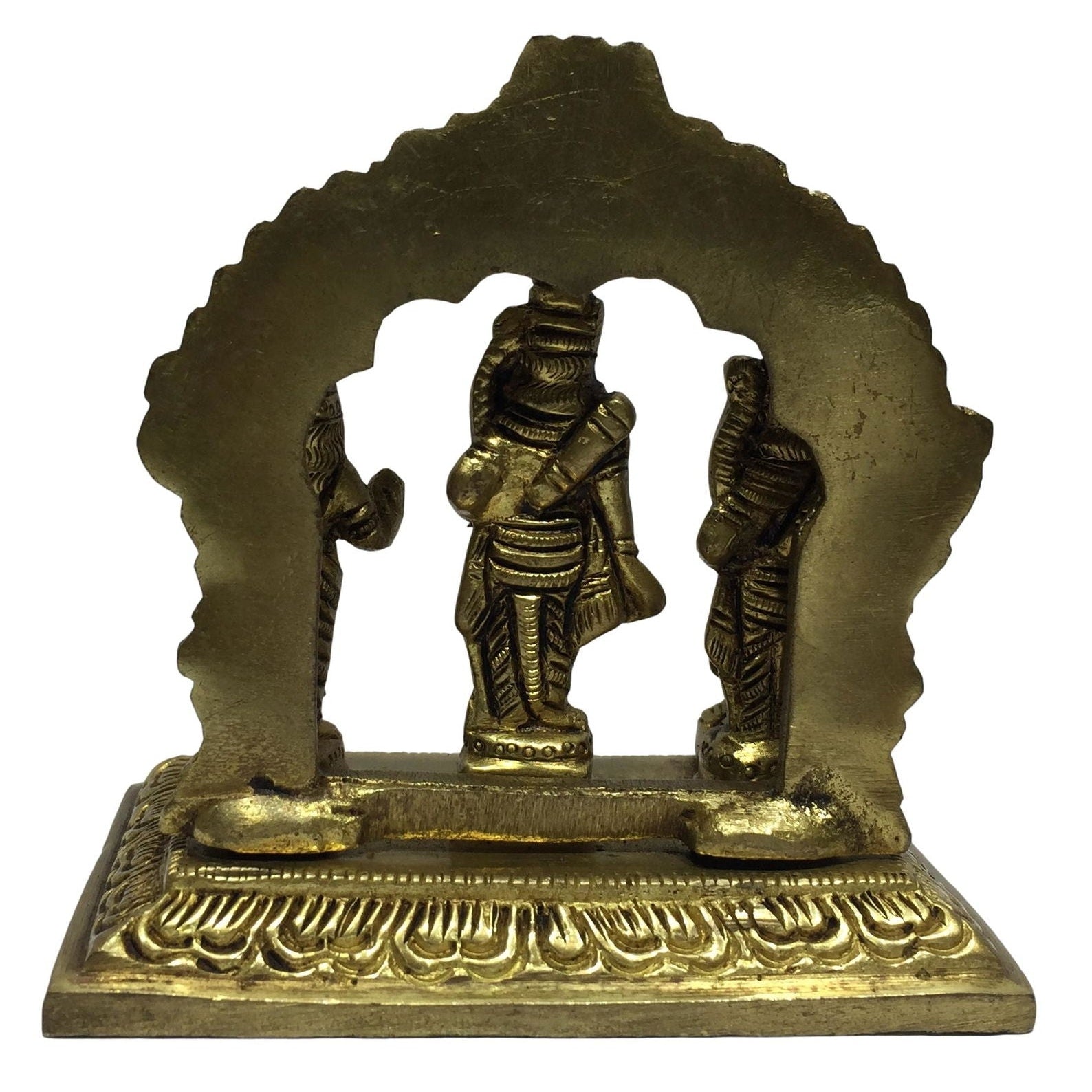 Ram Parivar in Prabhai Brass Antique Murthi 3 inch - Sri Prarthana