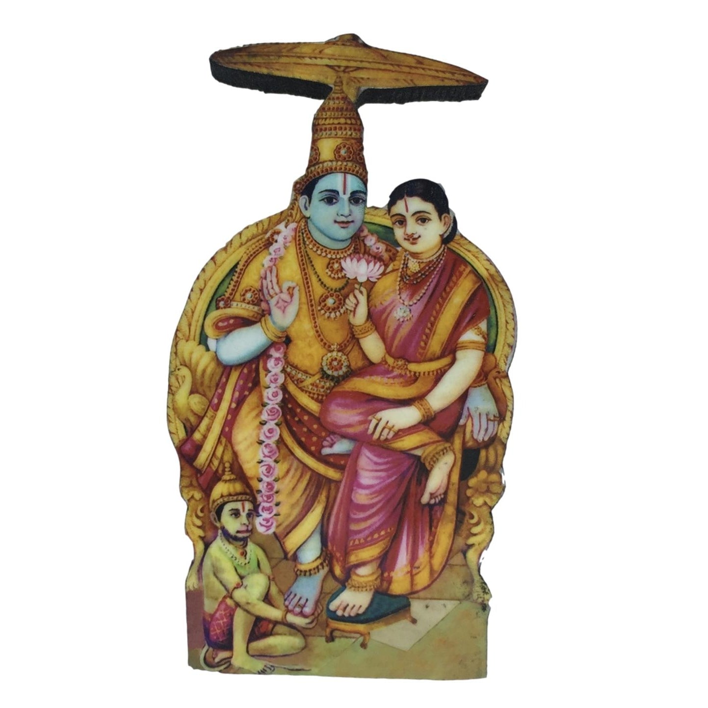 Sri Seetha Ram with Hanuman Photo Cut - Sri Prarthana