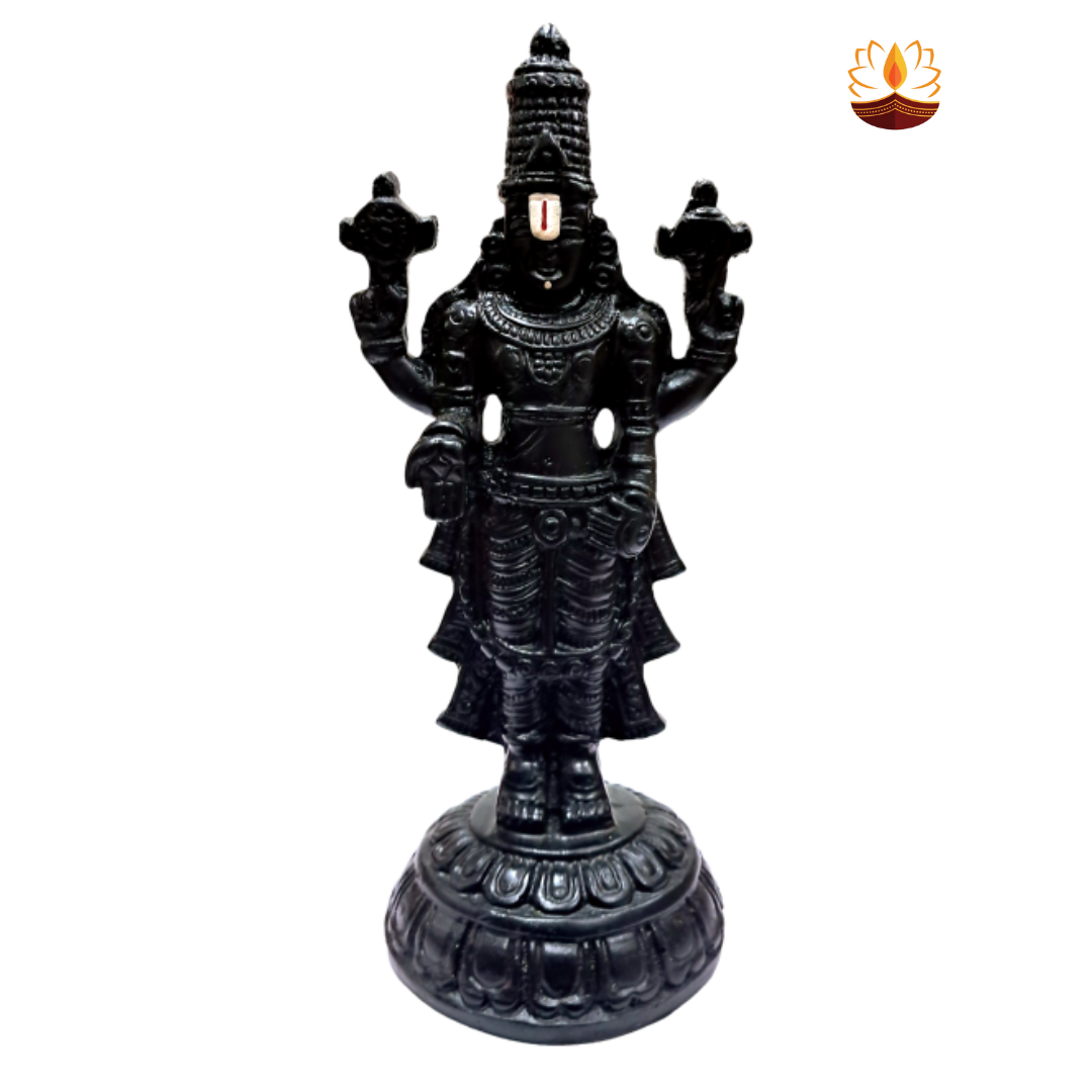 Thirupathi Srinivasa Perumal Polyresin Figurine Decorative Showpiece Gift Size 8 inch