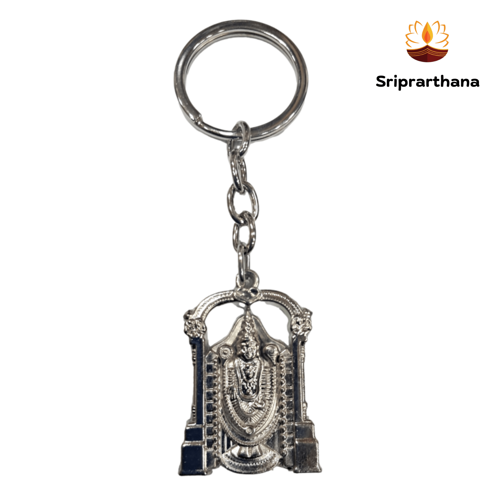 Srinivasa Perumal Sliver metal Keychain