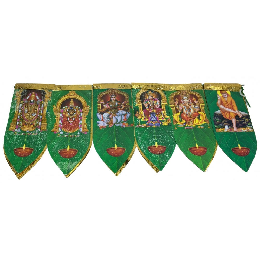 Deities printed Green Mango Leaves Thoran 5.5 inches