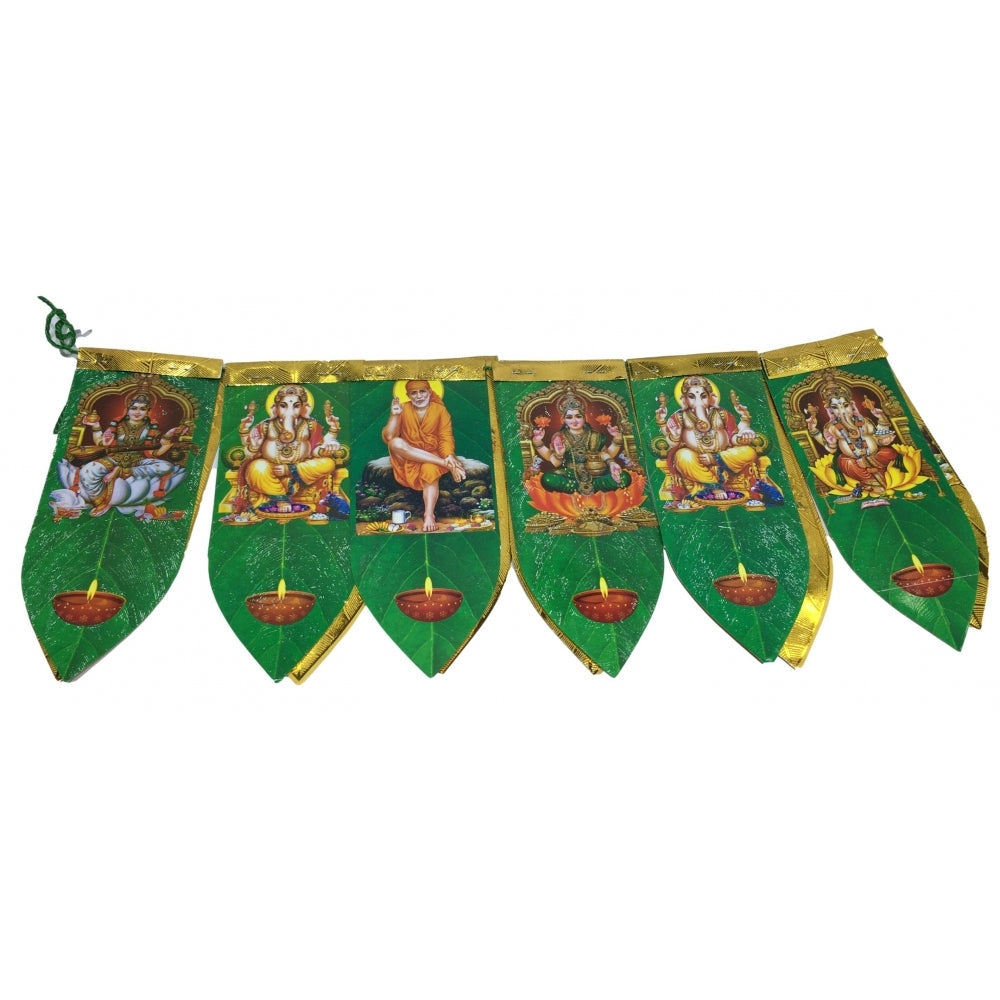 Deities printed Green Mango Leaves Thoran 5.5 inches