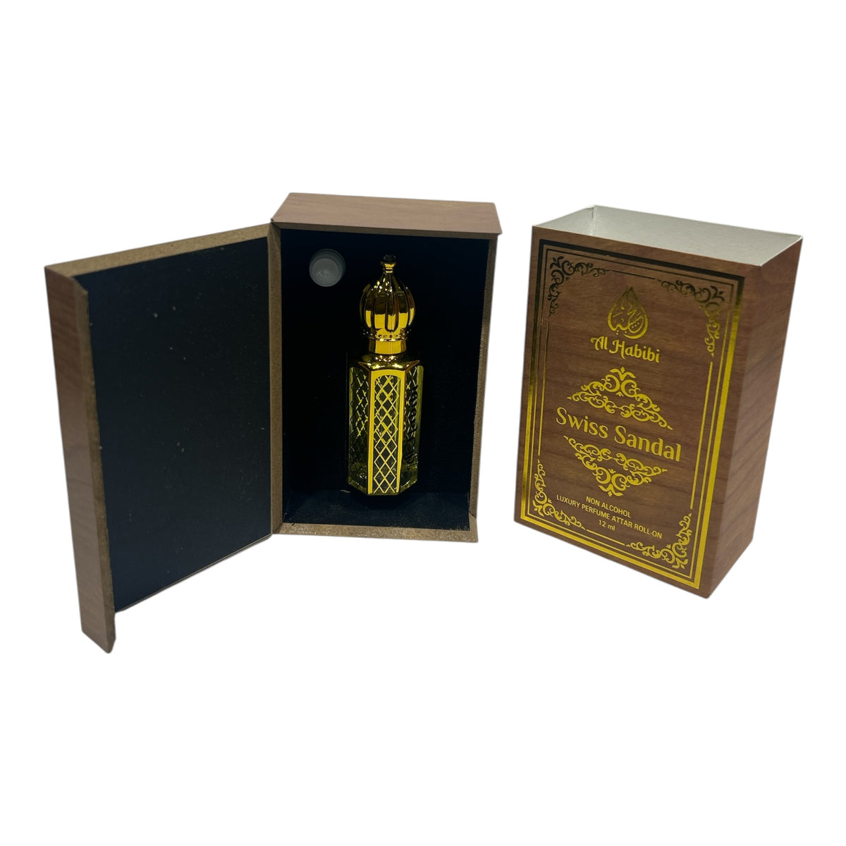 Al Habibi Swiss Sandal Non Alcohol Luxury Perfume Attar Roll On