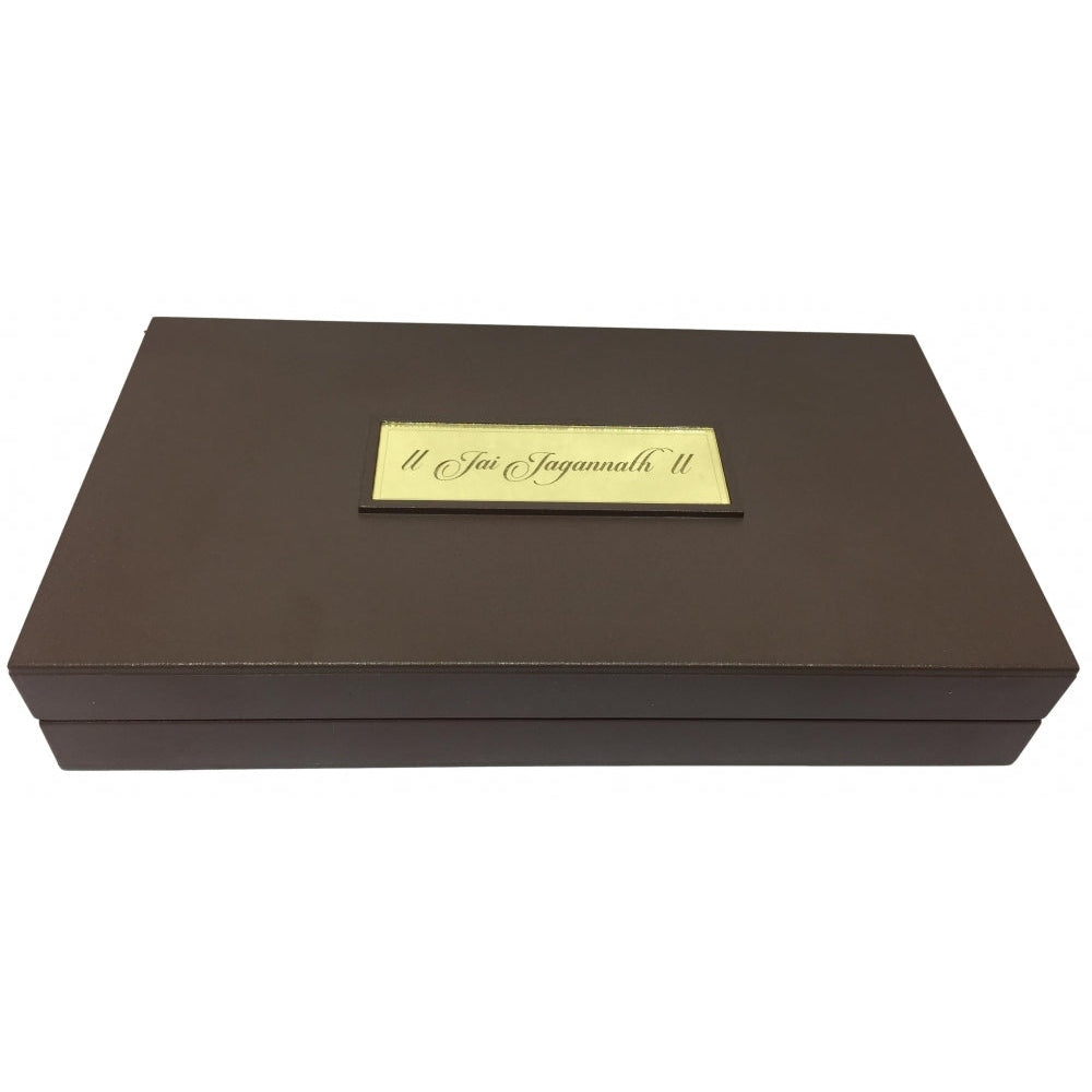 Puri Jaganath Gold Plated Charan Box Corporate Gift 21 x 11 cms