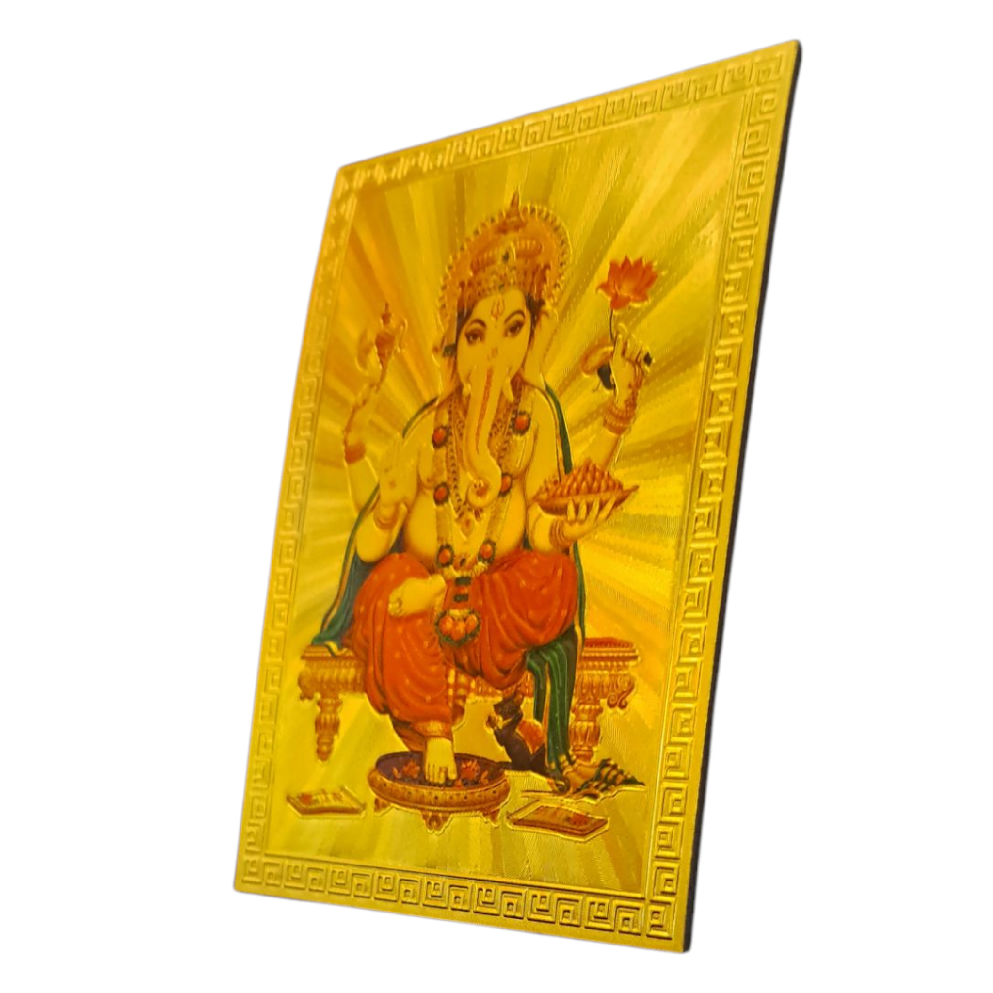 Chowki Ganesha Fridge Magnet 6.25 X 8.5 Cms