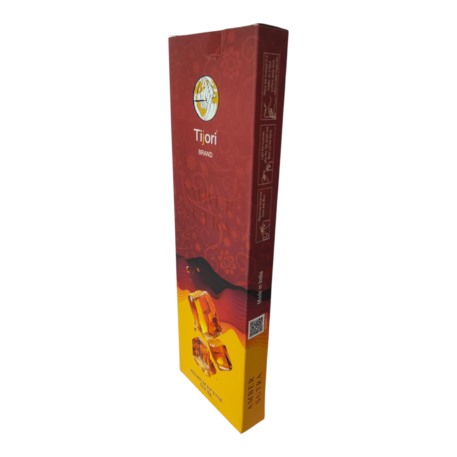 Tijori Amber Sutra Premium Incense Sticks – Warm Amber Aroma