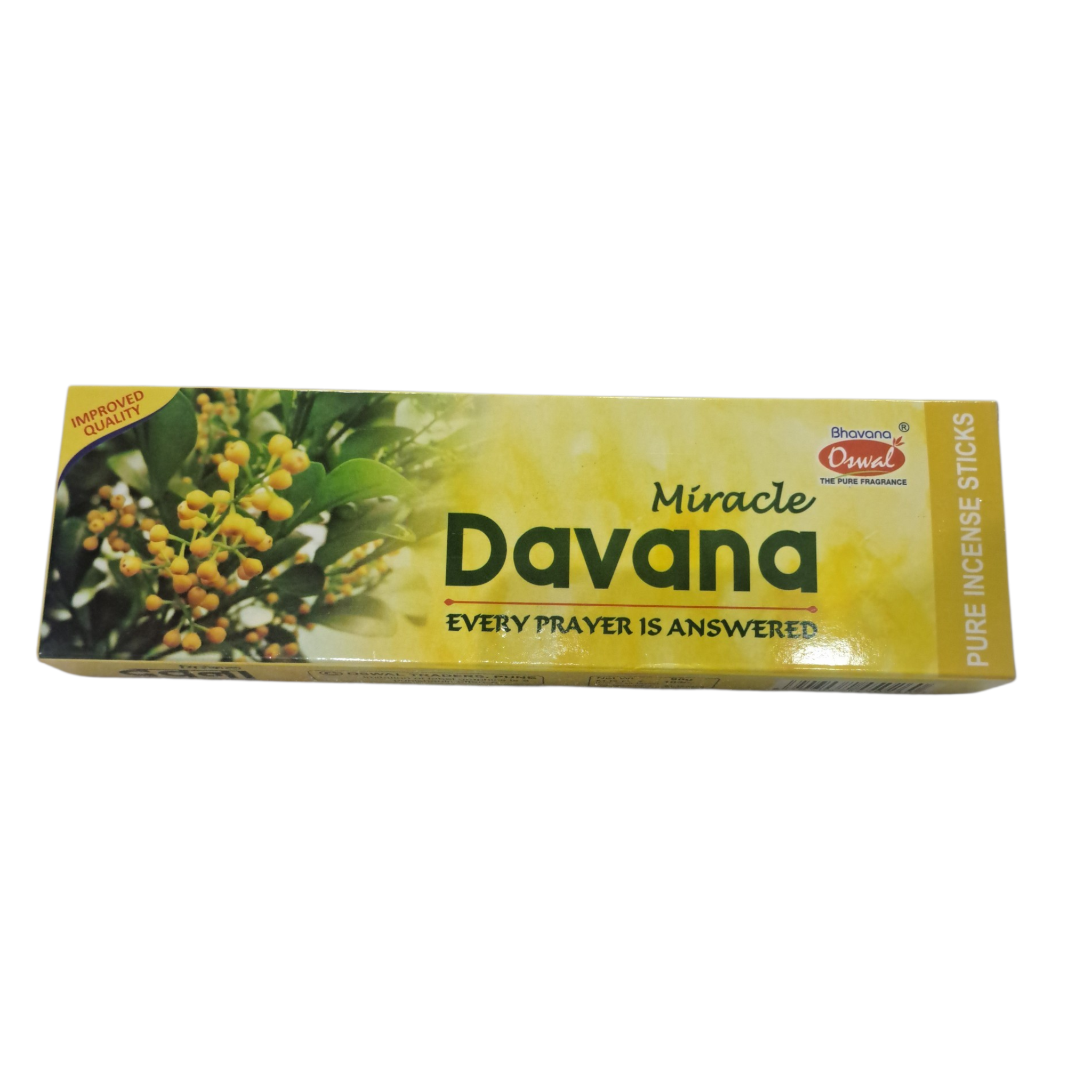 Oswal Miracle Davana Incense Sticks - Spiritual Home Fragrance