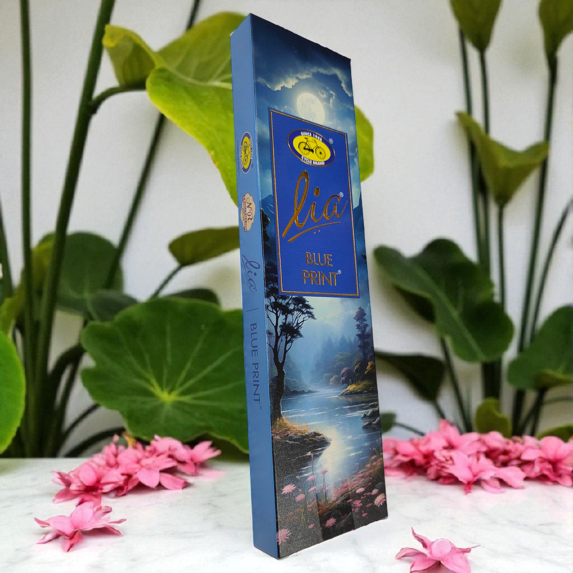 Lia Blue Print Agarbathi - Long Lasting Luxury Incense