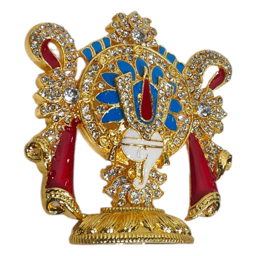 Thiruman Shanku & Chakram 3 in 1 Stone Art Décor  – Home, Car Décor & Spiritual Gift