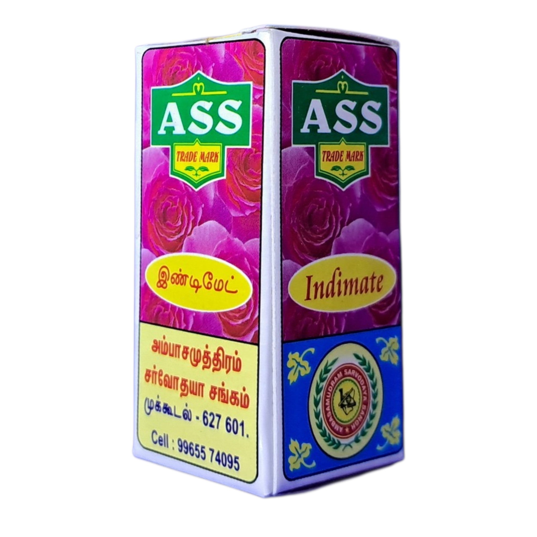 ASS Intimate Perfume Roll On 3 ml - Javadhu based traditional fragrance for personal use and gifting