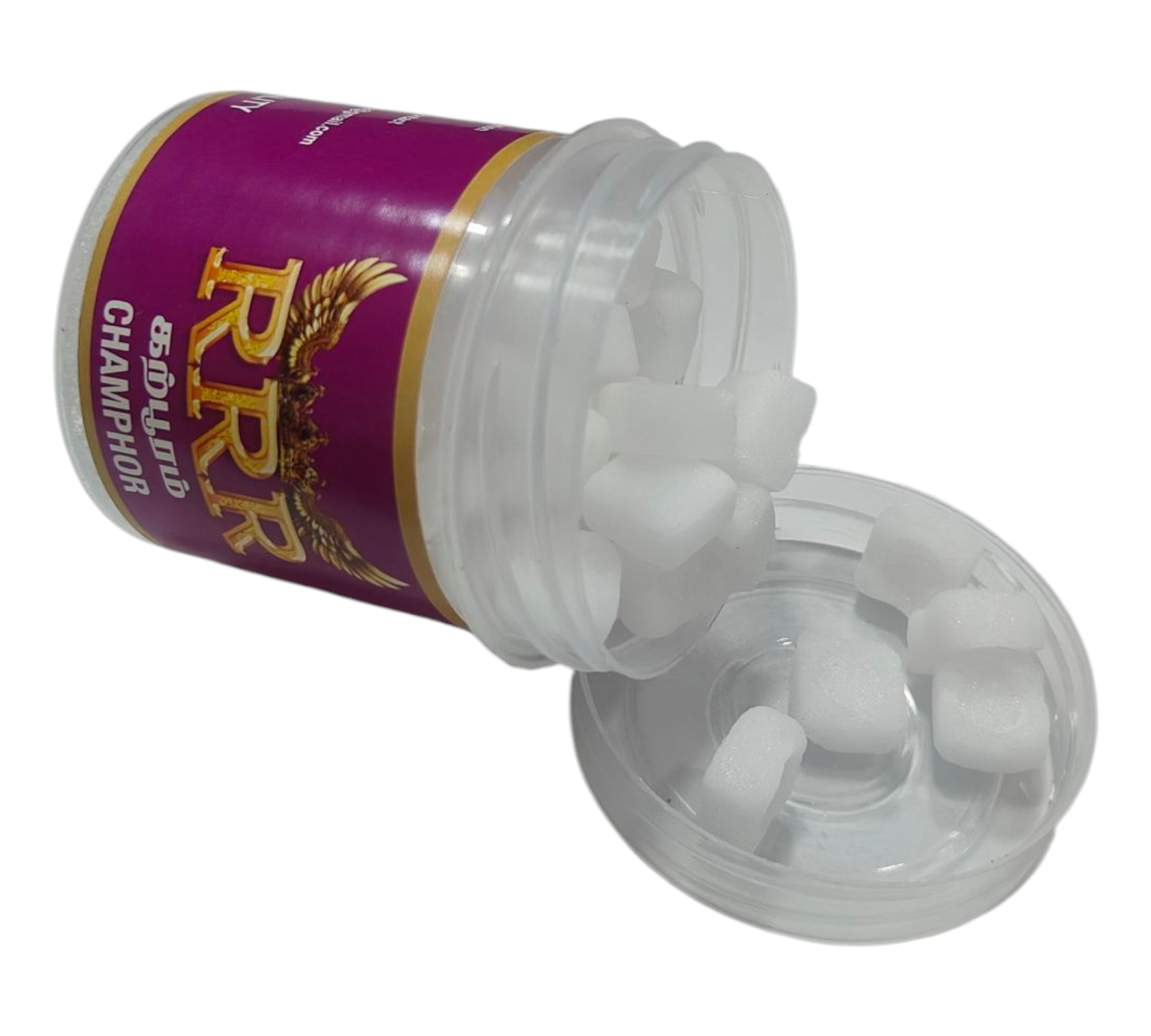 RRR Camphor 25 Grams Katti Karpooram (Solid Camphor) – Pure Natural Camphor for Puja, Aarathi & Temple Rituals