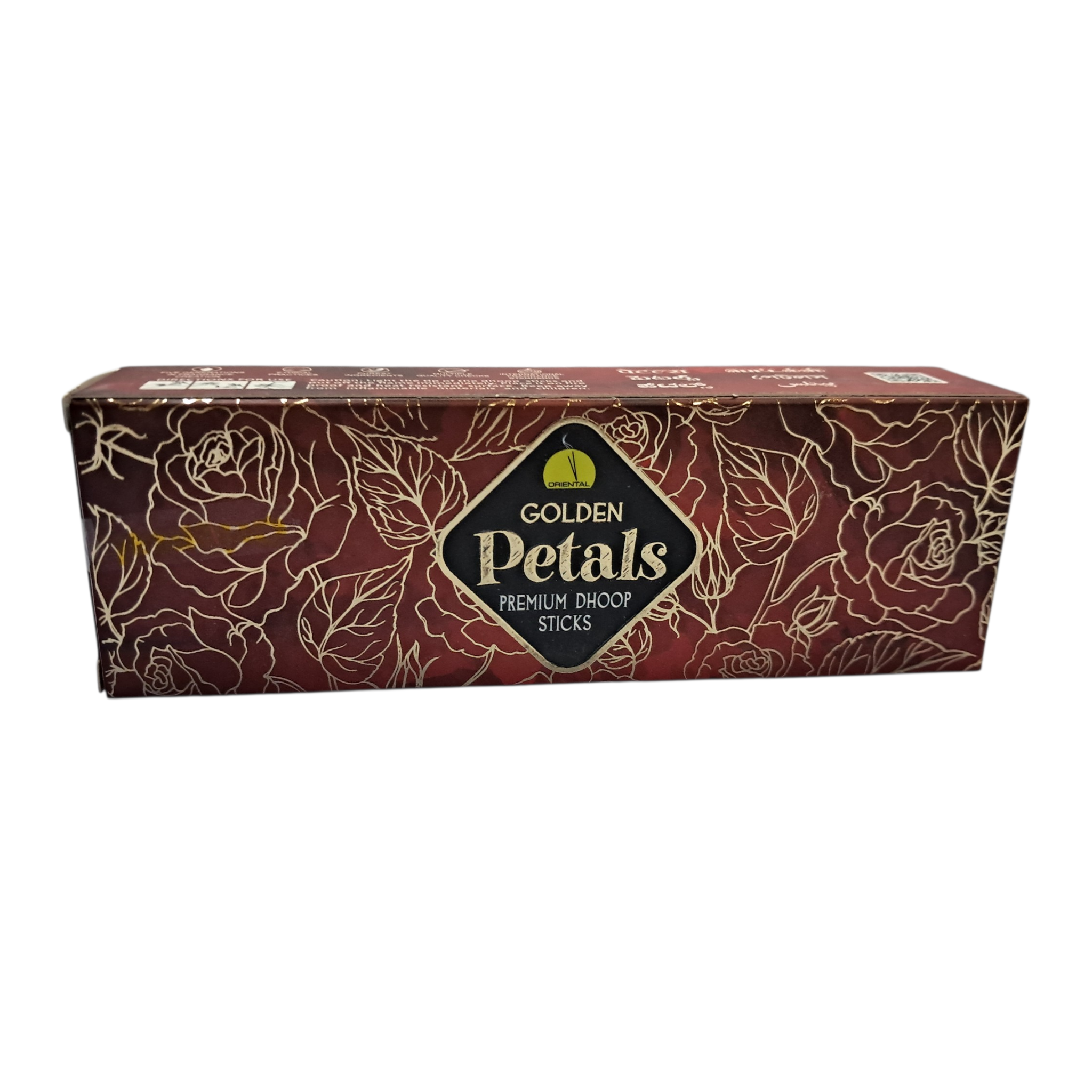 Oriental Golden Petals Premium Dhoop Sticks - magic of Fresh Flower fragrance for your Pooja