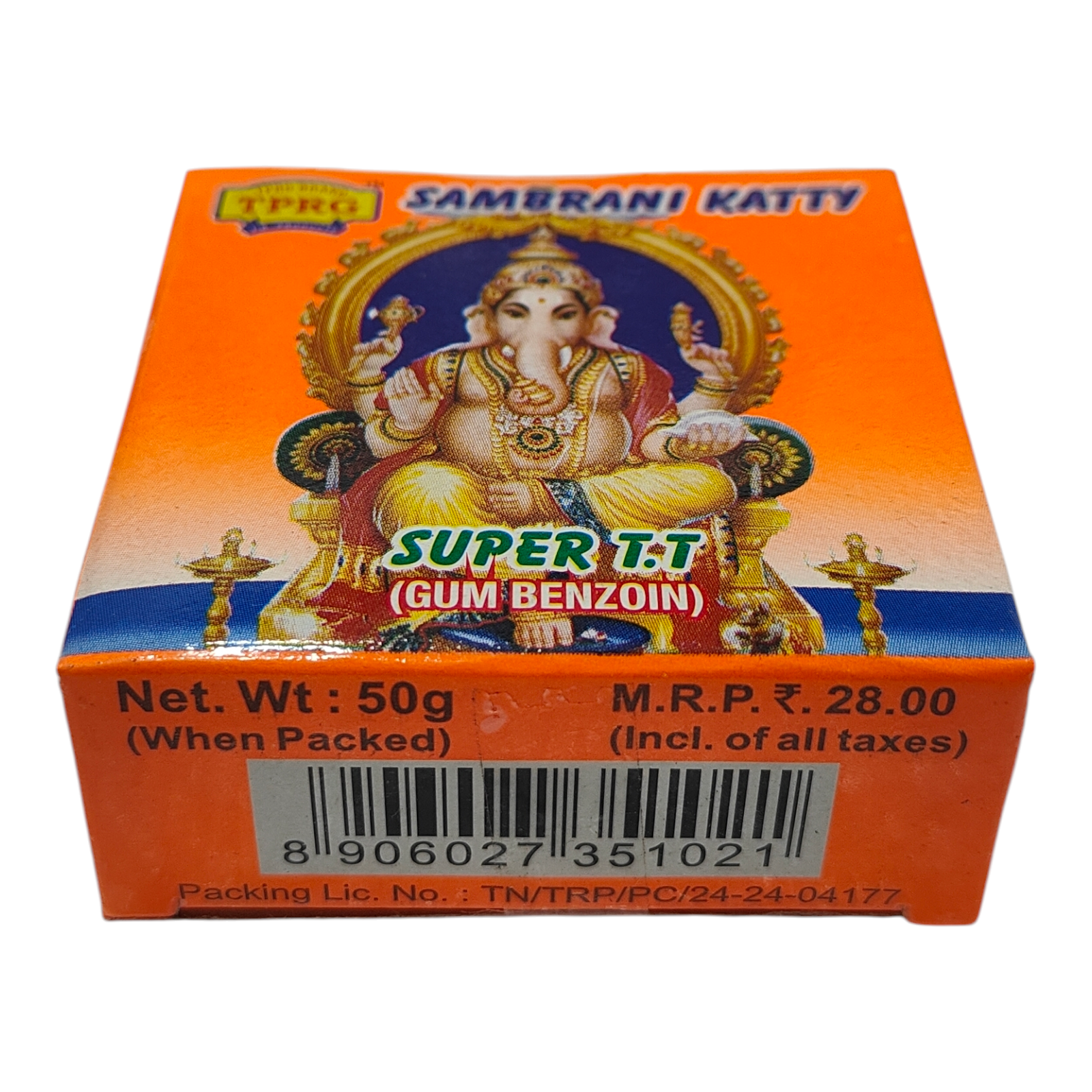 TPRG Super TT Sambrani Katti 50g - Solid Pack for Pooja rituals