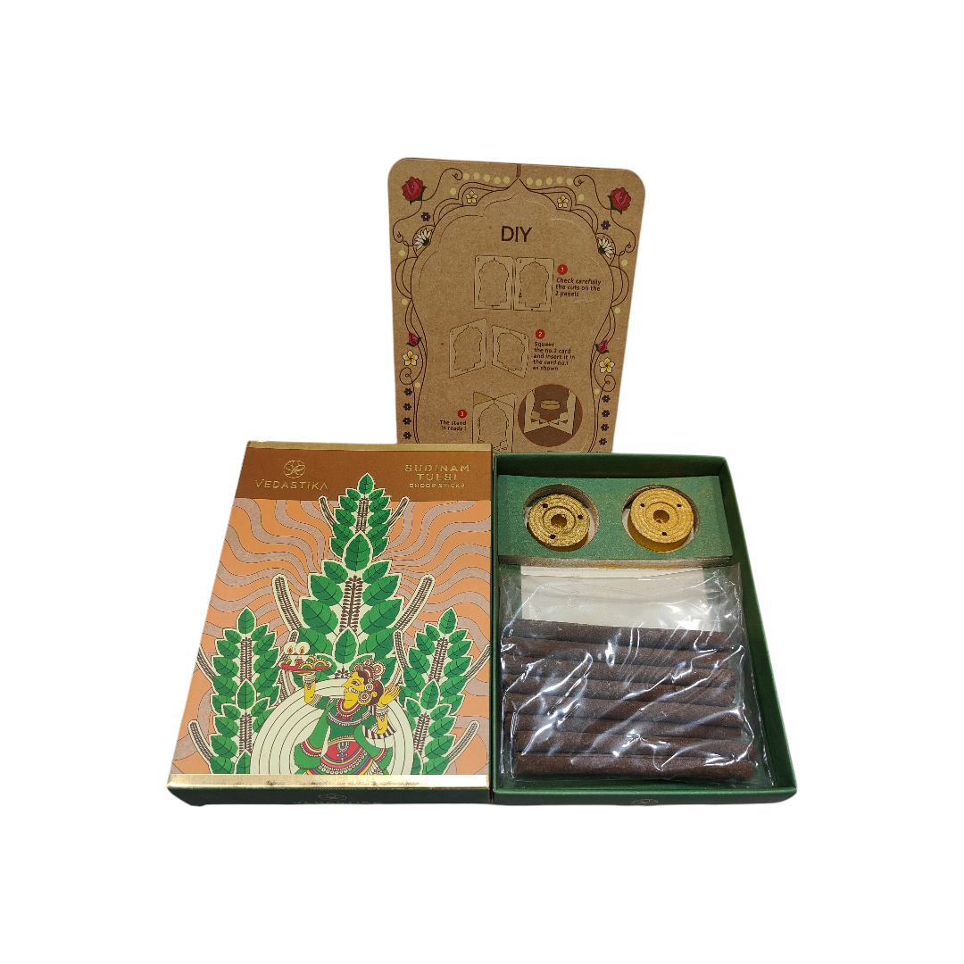 Vedastika Sudinam Tulsi Dhoop Sticks - Ayurvedic traditional Fragrance for Pooja & Homam