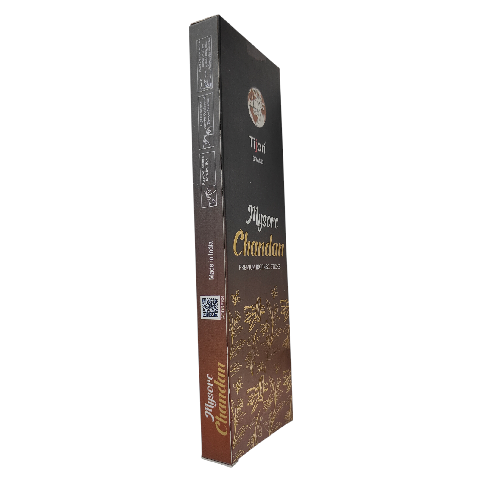 Tijori Mysore Chandan Premium Incense Sticks – Natural Sandalwood Agarbatti for Puja & Meditation