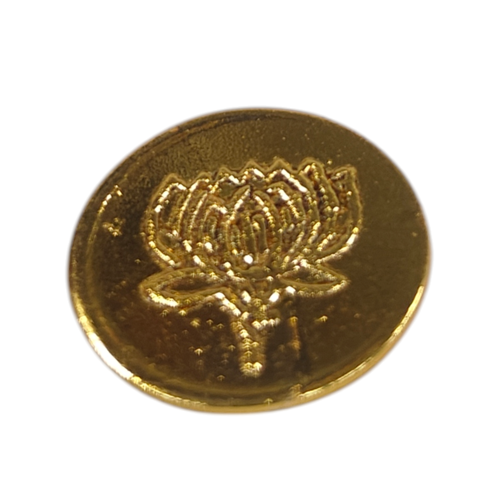 Gold Plated Mahalakshmi Thamarai Embossed 108 Coins set 2 & 5 gms - Auspicious Hindu Spiritual Pooja Set