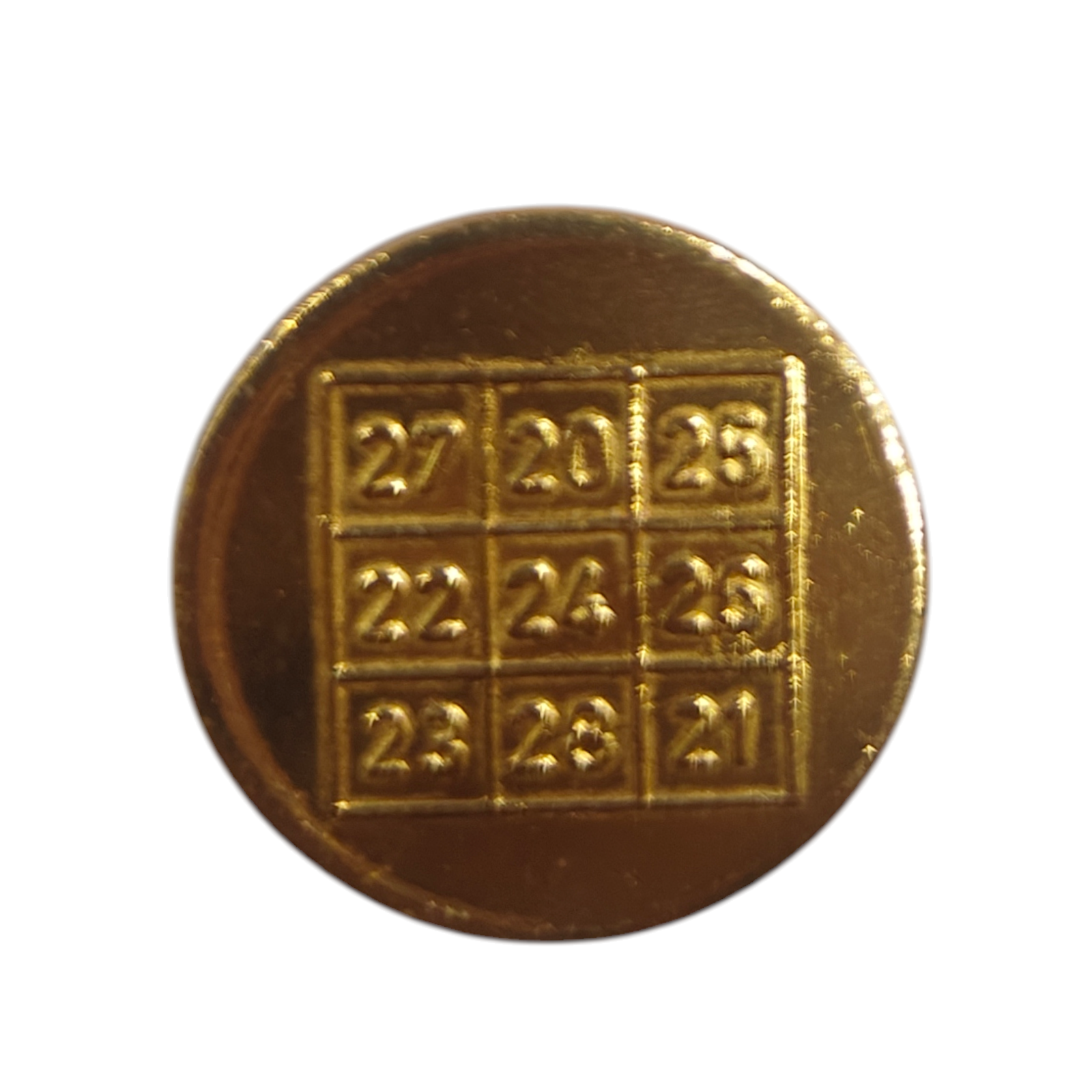 Gold Plated  Sri Lakshmi Kubera Kamal Embossed 108 Coins set 2 & 5 gms - Auspicious Hindu Spiritual Pooja Set for Diwali Celebrations
