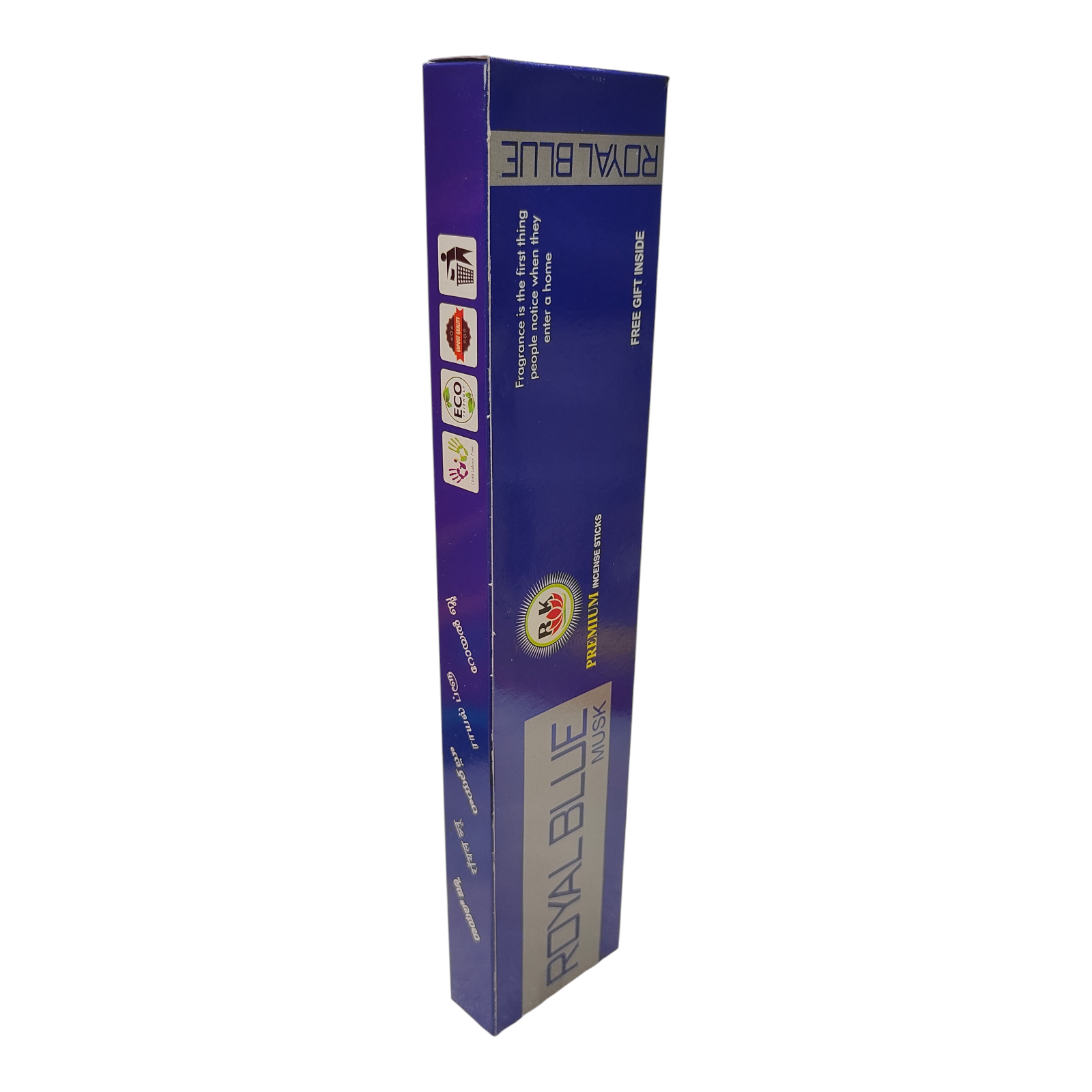 R.K. Fragrance Royal Blue Musk Premium Incense Sticks - a luxurious aromatic experience