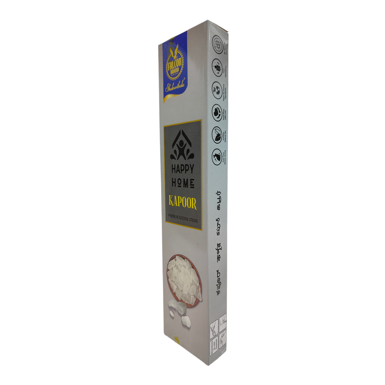 Shakunthala Happy Home Kapoor Premium Incense Sticks - Camphor Agarbatti for Pooja, Meditation & Home