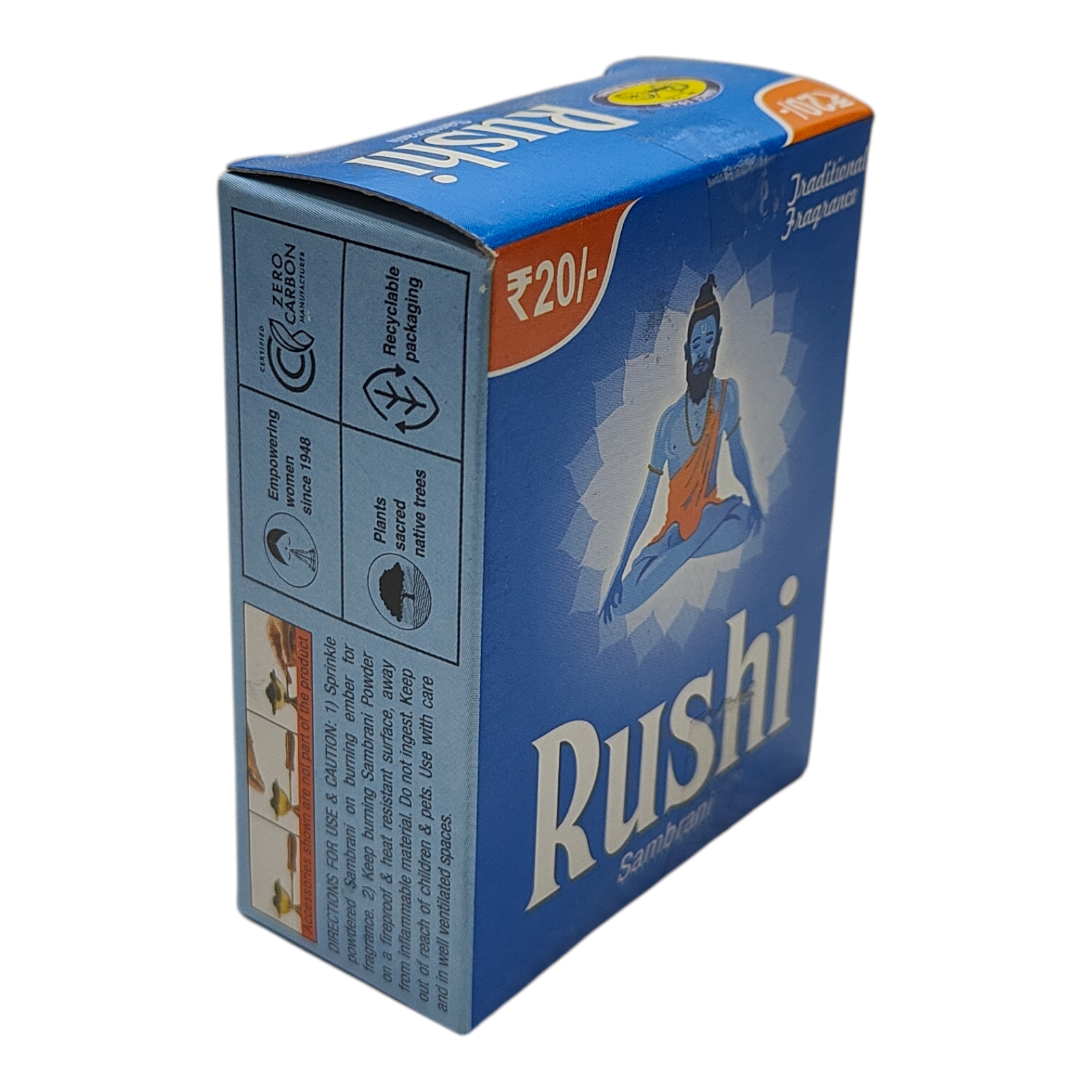 Cycle Brand Rushi Sambrani 40 gms - Air Purifying Aroma