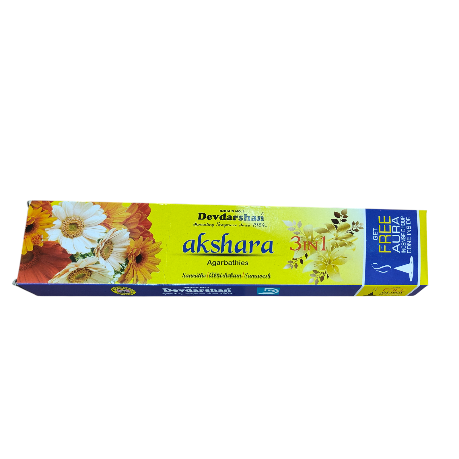 DevDarshan Akshara 3 In 1 Agarbathies - spiritual and lifestyle use