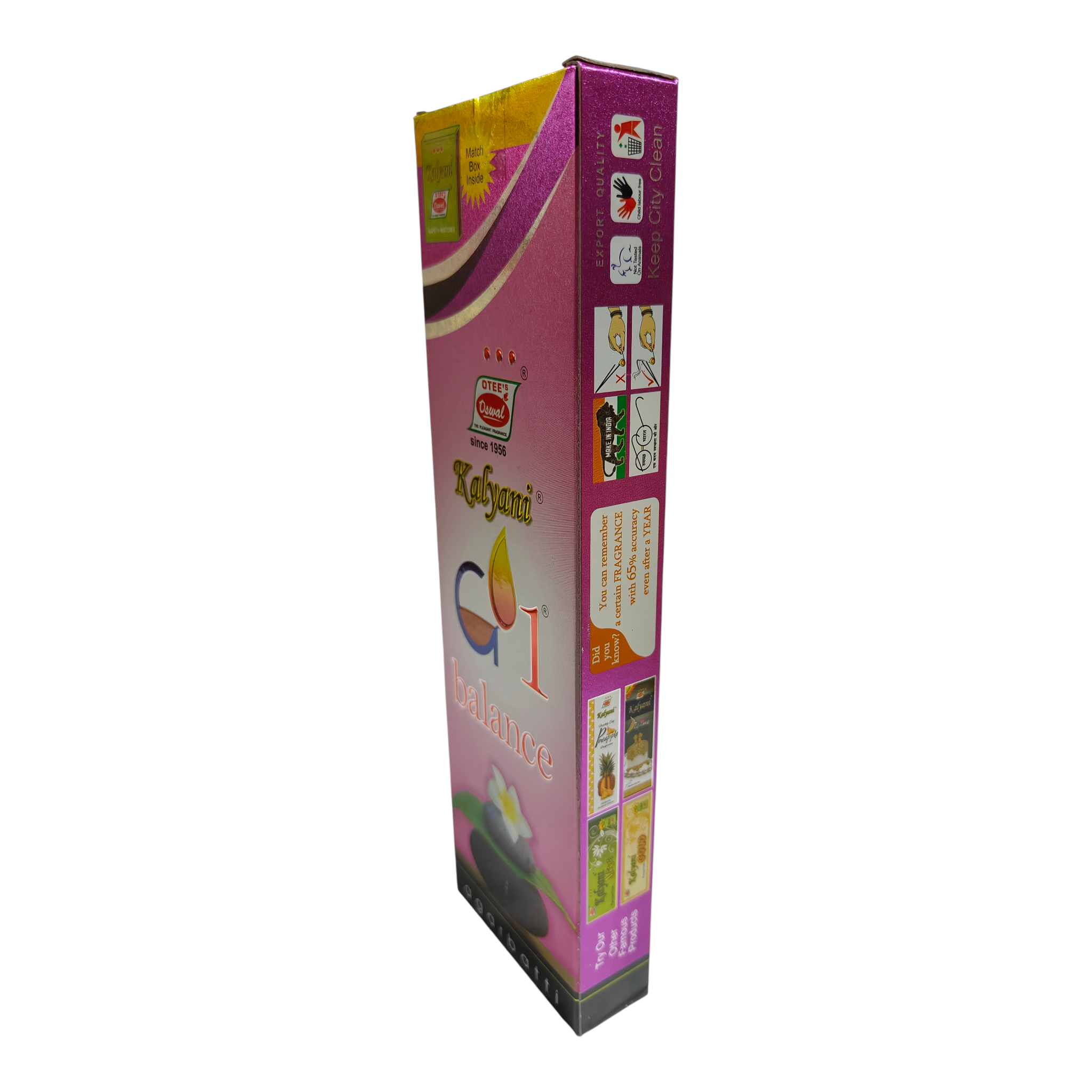 OTEE Oswal Kalyani G1 Balance Agarbatti -– Premium Long Lasting Incense Sticks