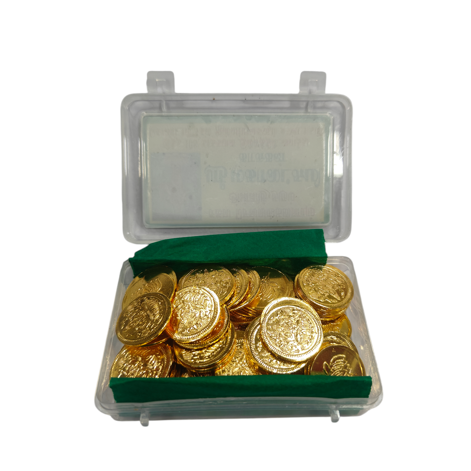 Gold Plated Mahalakshmi Thamarai Embossed 108 Coins set 2 & 5 gms - Auspicious Hindu Spiritual Pooja Set