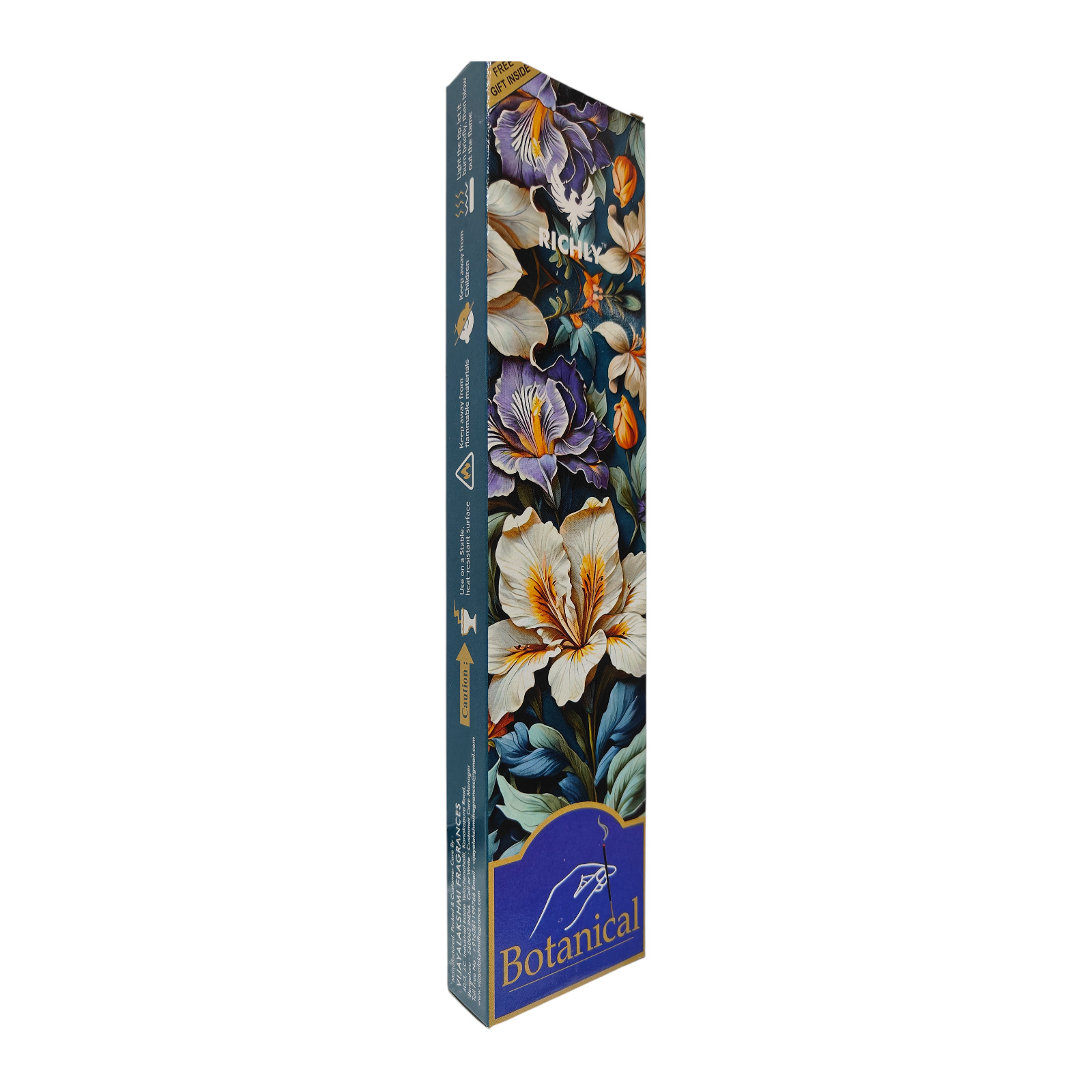 Richly Botanical Incense Sticks - Natural Floral Aroma for Home Pooja & Meditation