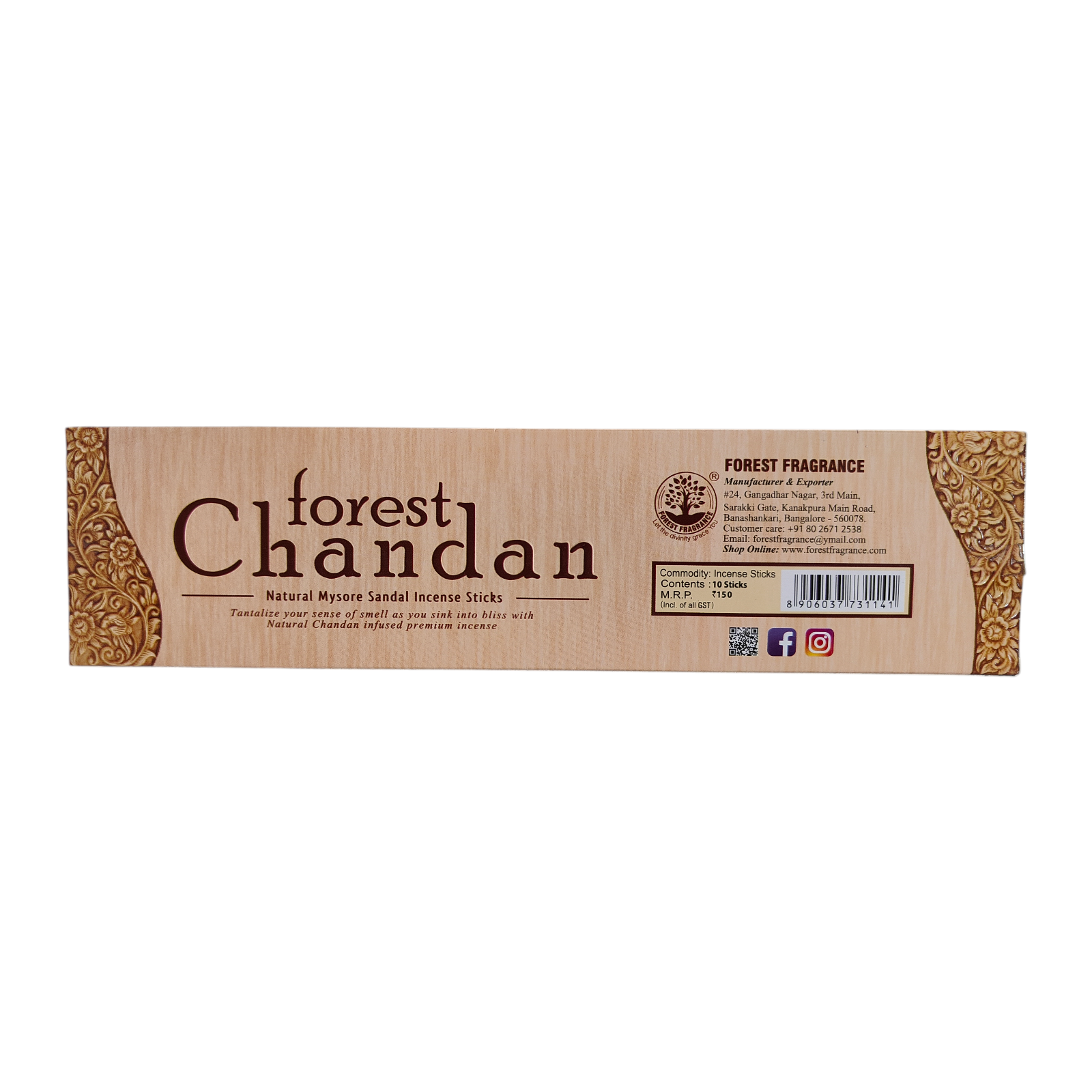 Forest Chandan Natural Mysore Sandal Incense Sticks