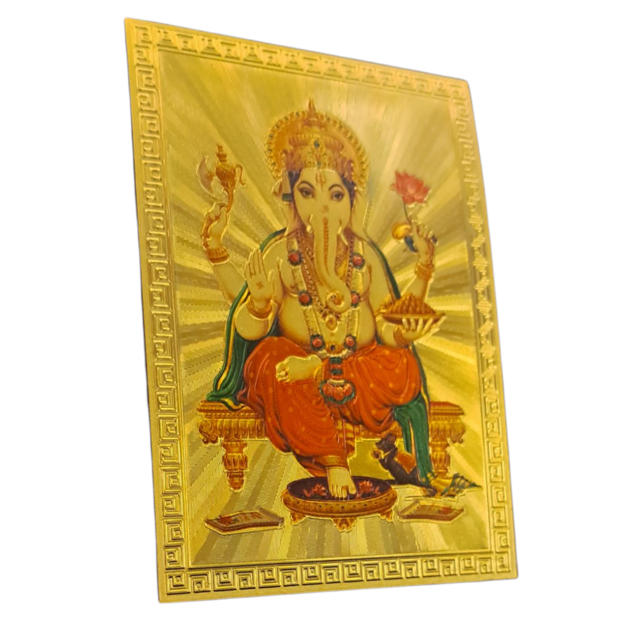 Chowki Ganesha Fridge Magnet 6.25 X 8.5 Cms