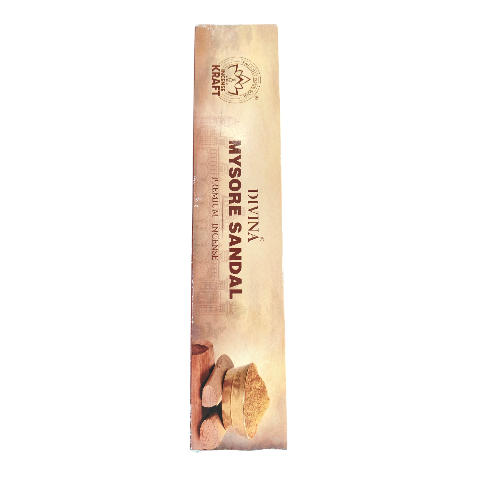 Incense Kraft Divina Mysore Sandal Premium Incense Stick - Long-Lasting Pure Sandalwood Aroma for Puja, Meditation & Home
