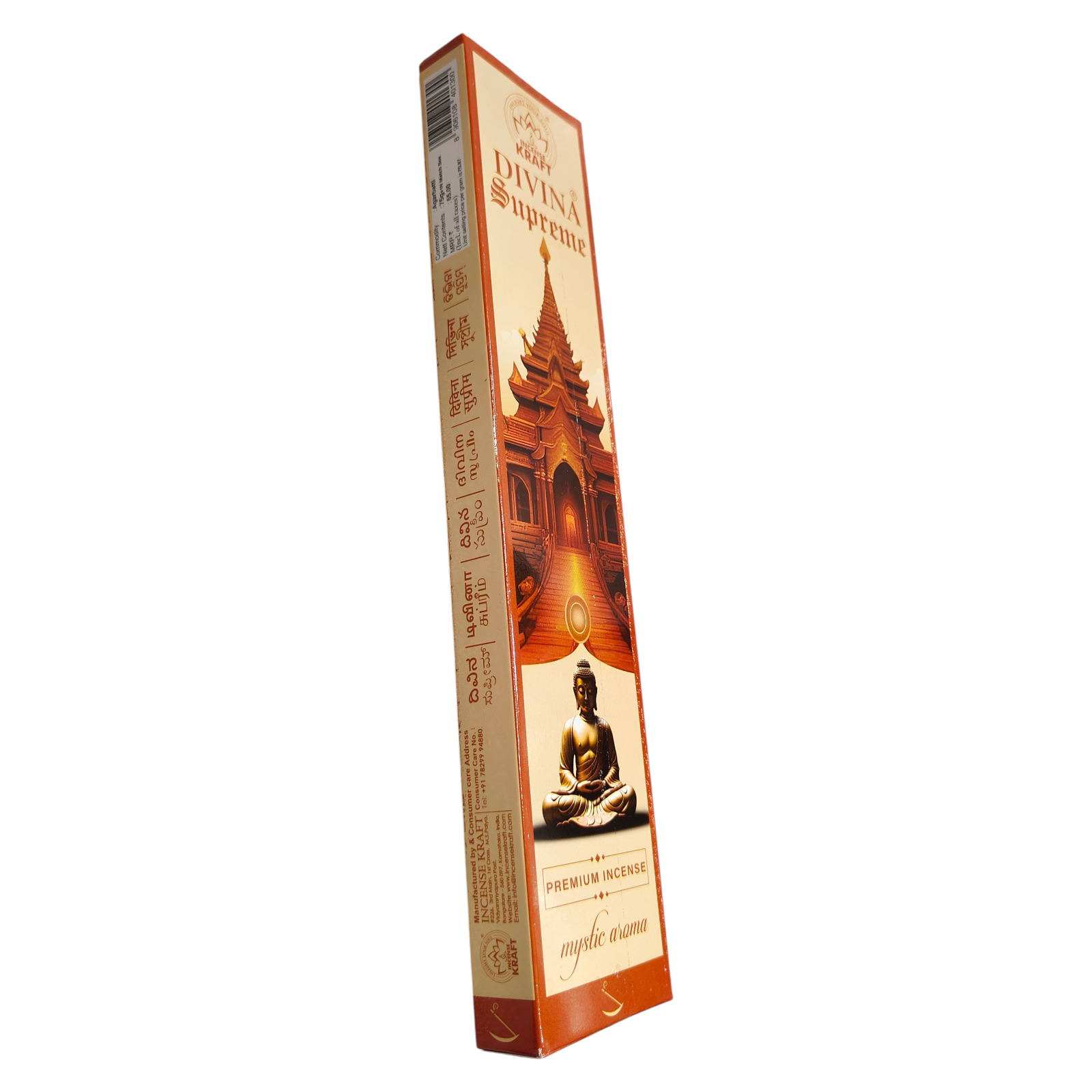 Incense Kraft Divina Supreme Premium Incense – Mystic Aroma Luxury Fragrance Agarbatti for Home Pooja, & Meditation