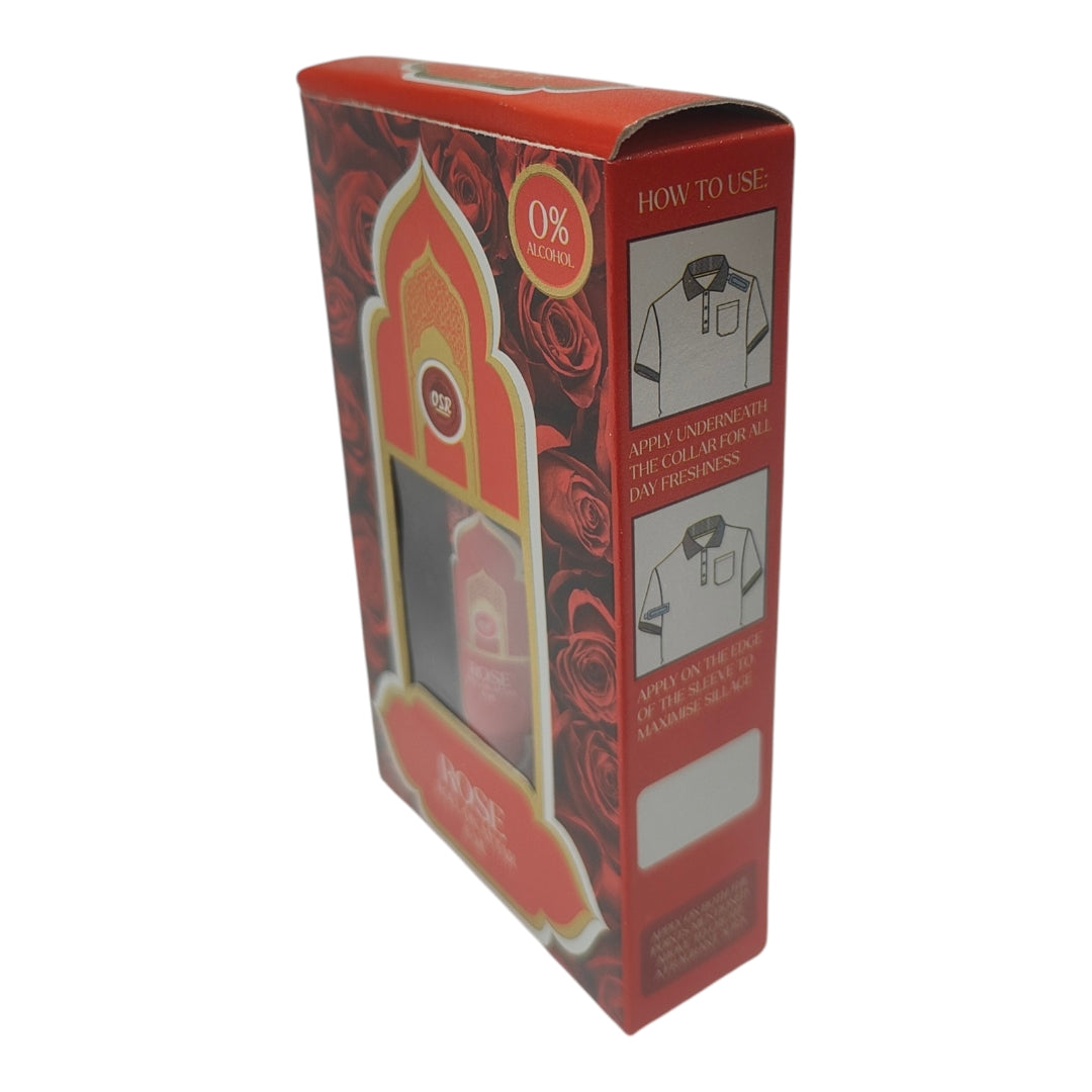 OSR Rose Roll On Attar 6 ml - an elegant and refreshing aroma for Men & Women