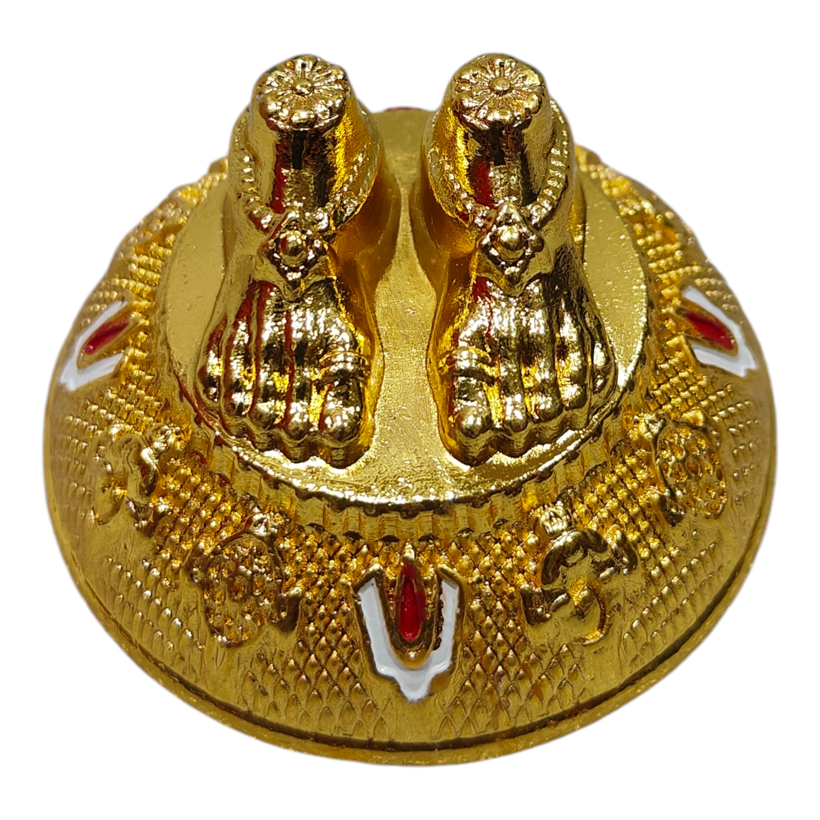 Lotus Feet of Sri Srinivasa Perumal for Pooja, Car Dashboard & Home Décor - Sacred Symbol of Divine Blessings